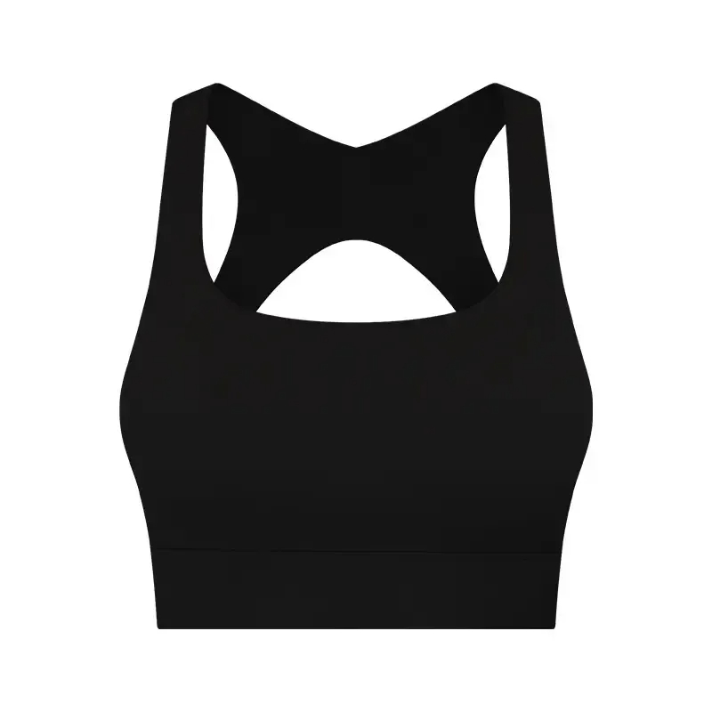 Women compression one shoulder sports gym bra