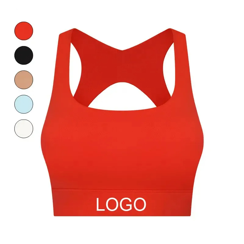 high quality sports wear cross back racer back women gym bra