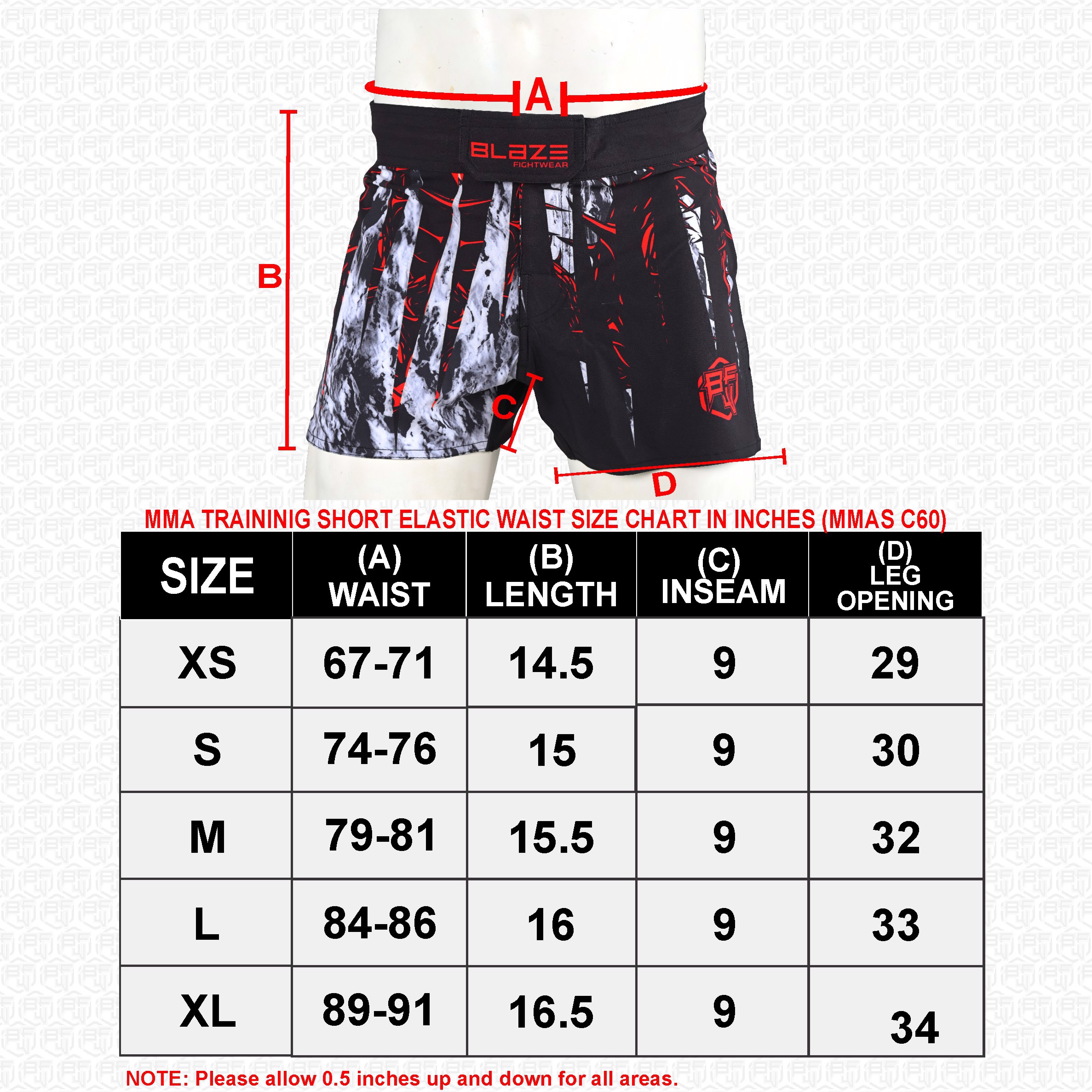 Tailored MMA Training Shorts Durable and Flexible, Anti-Tear Material with Elastic Waistband for BJJ - view 12