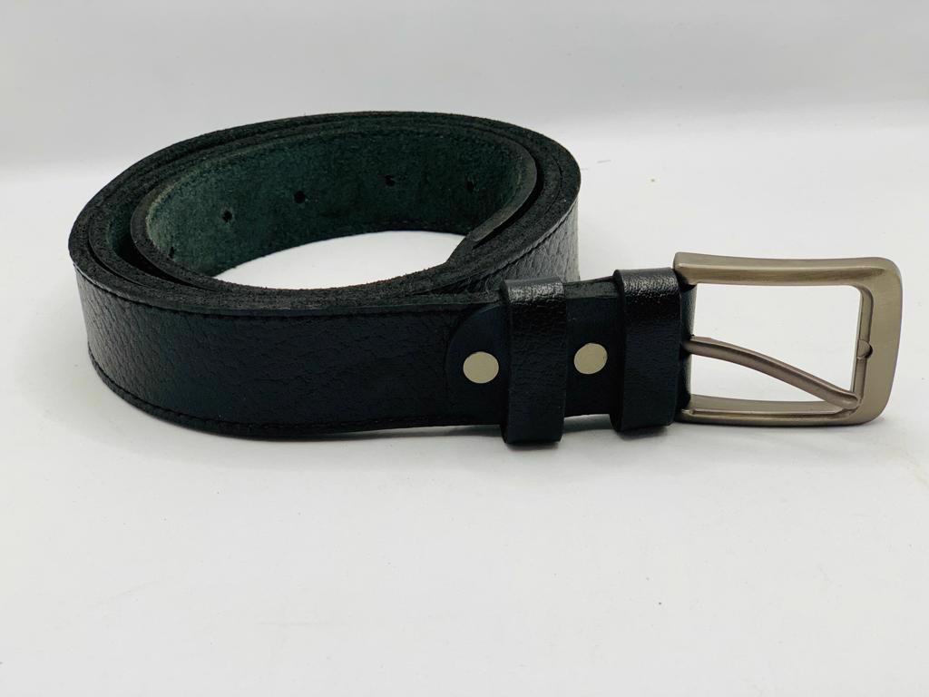 Buffalo Calf Plain Leather Waist Belt