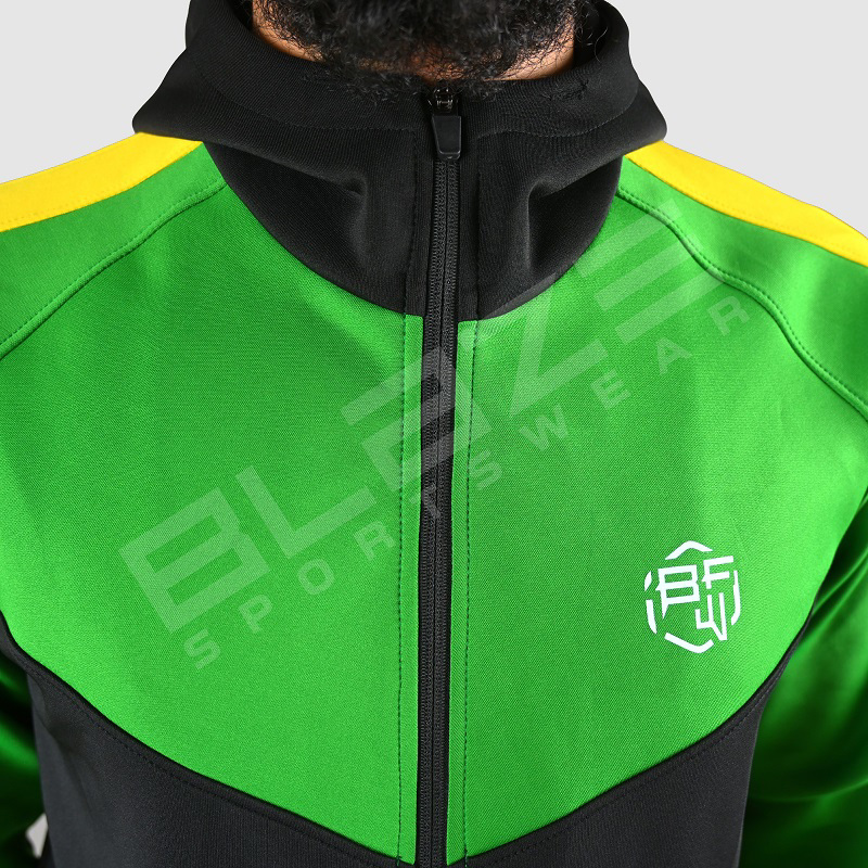 Custom Design Men's Tracksuit  Fashion Slim Fit Design with custom Panel on Sleeve  Print OEM  - view 11