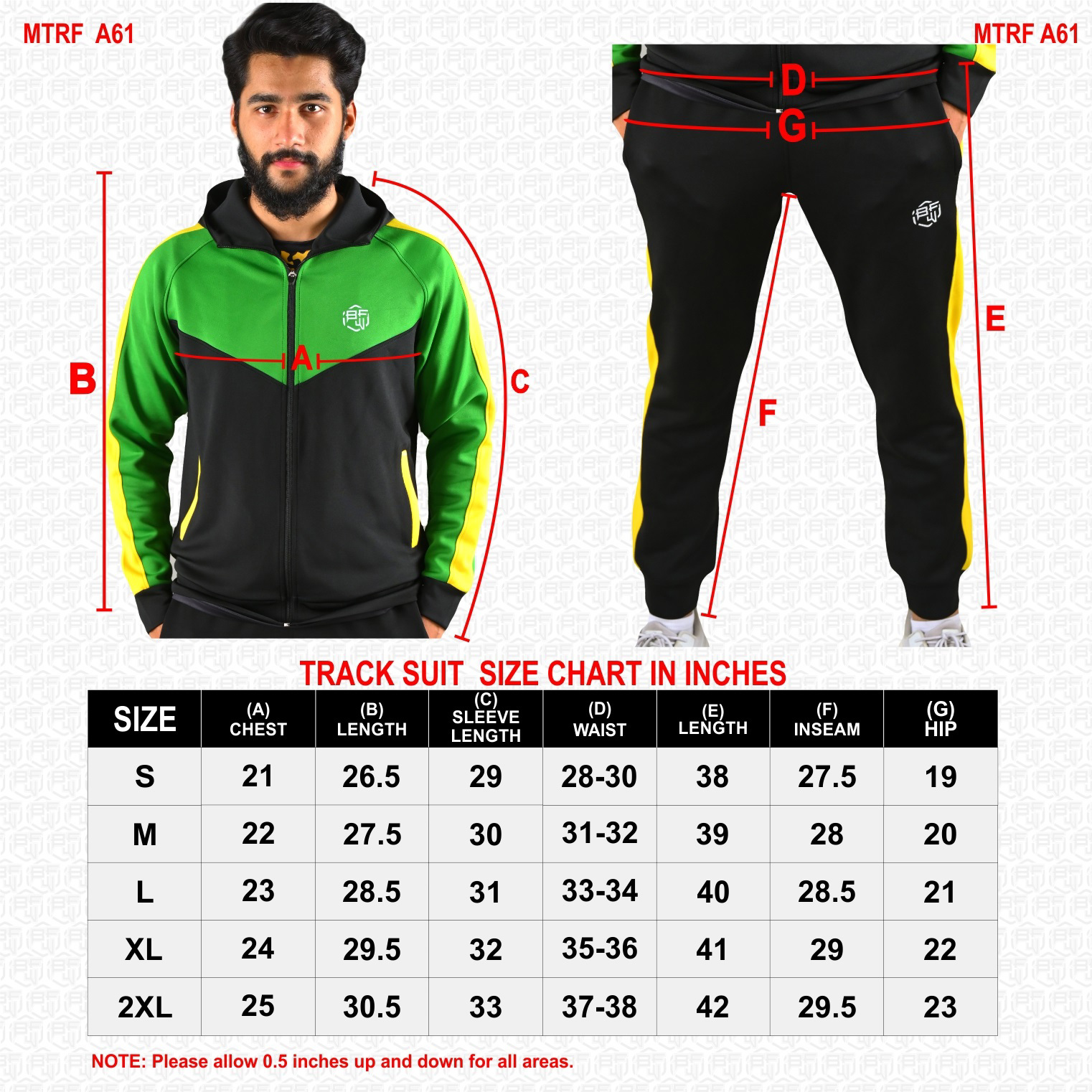 Custom Design Men's Tracksuit  Fashion Slim Fit Design with custom Panel on Sleeve  Print OEM  - view 12