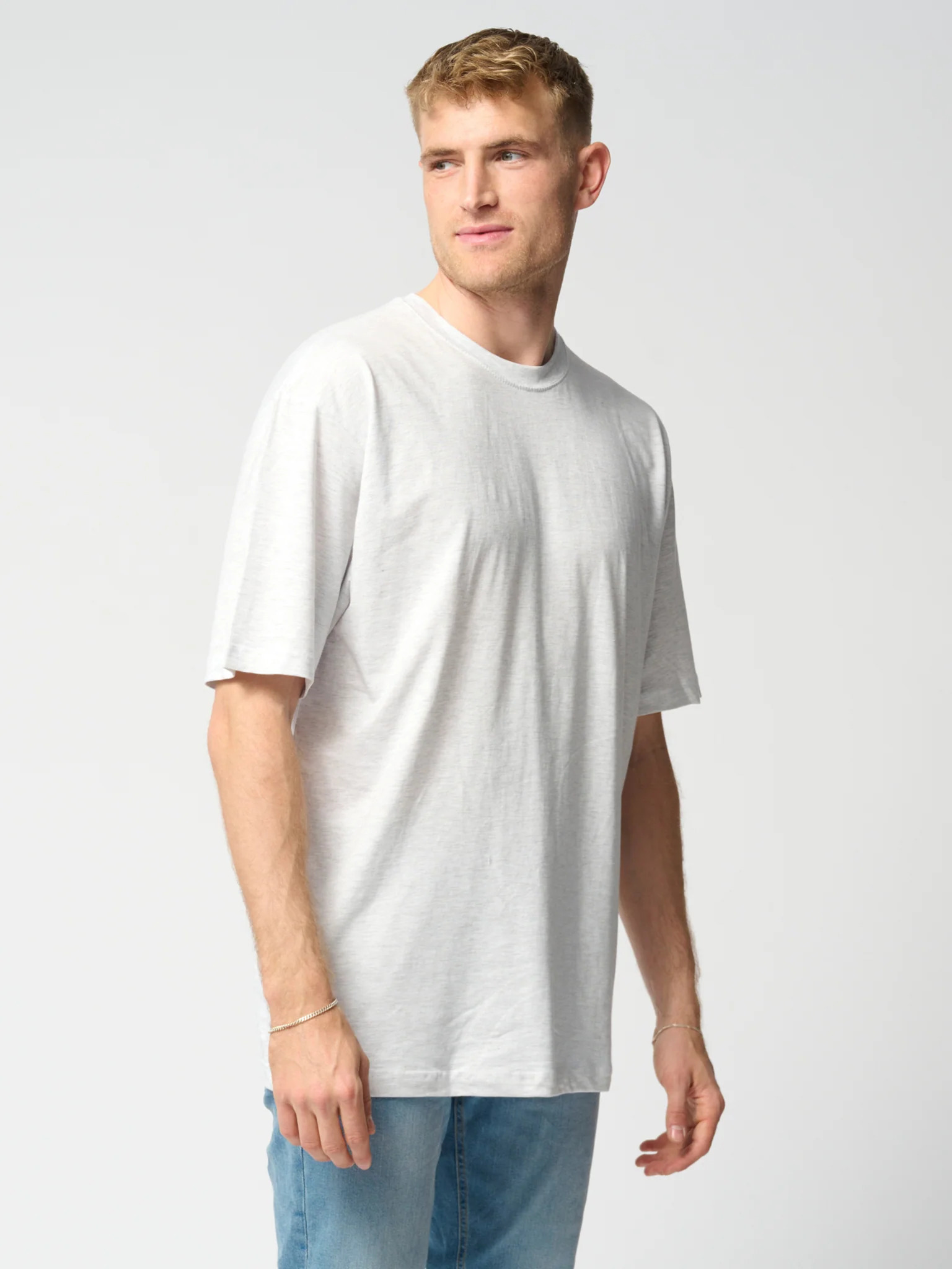  Oversized T-shirt - Light grey - view 2