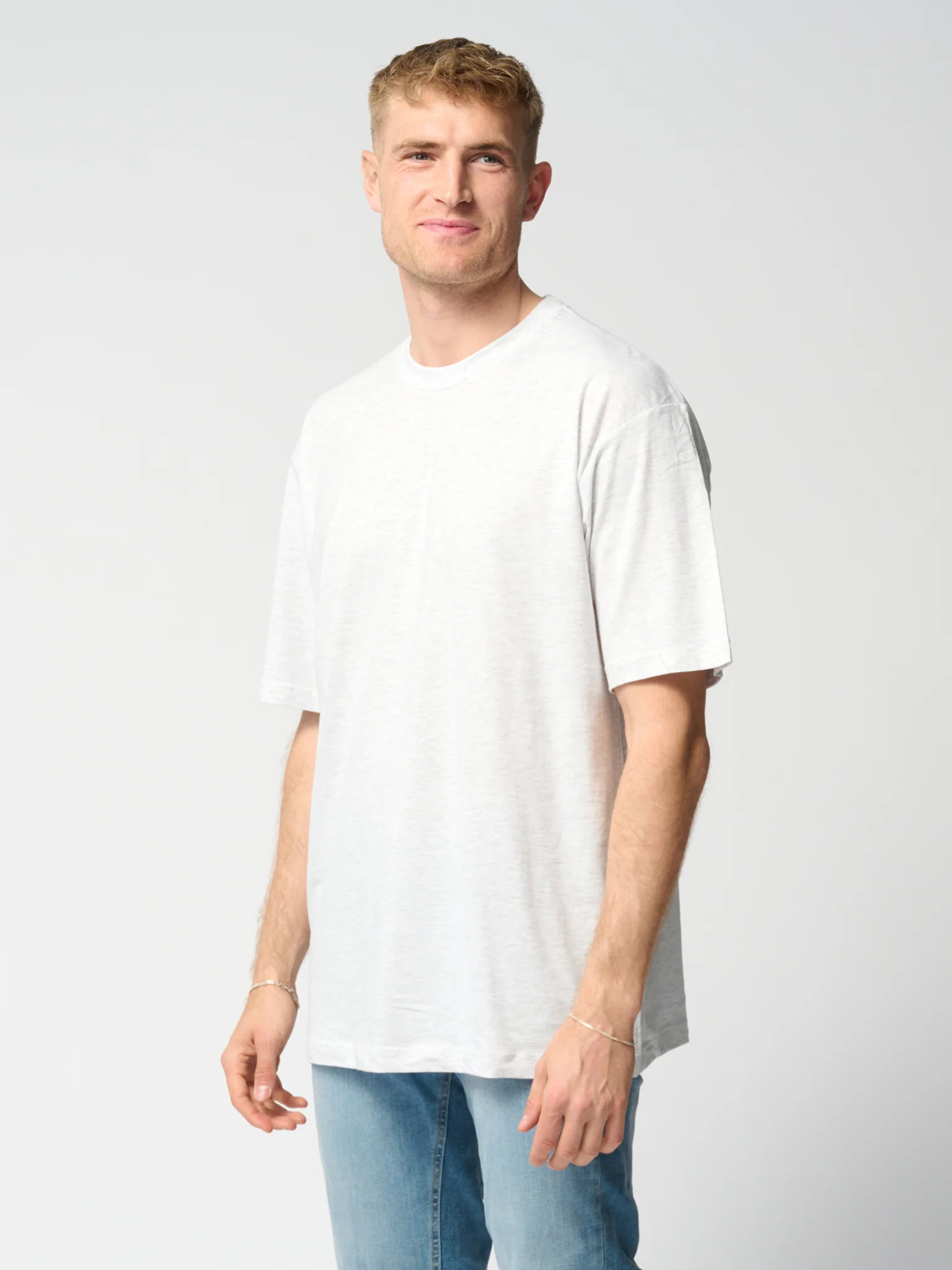  Oversized T-shirt - Light grey - view 3