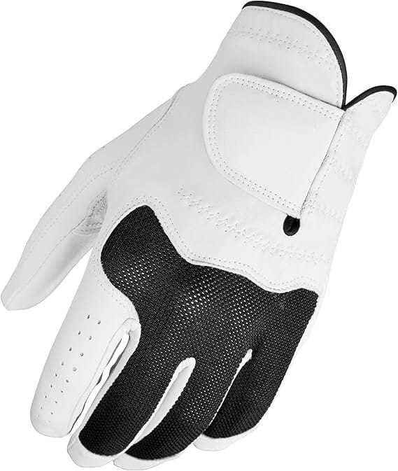 Golf Glove Premium Cabretta Leather combination with Mesh Fabric
