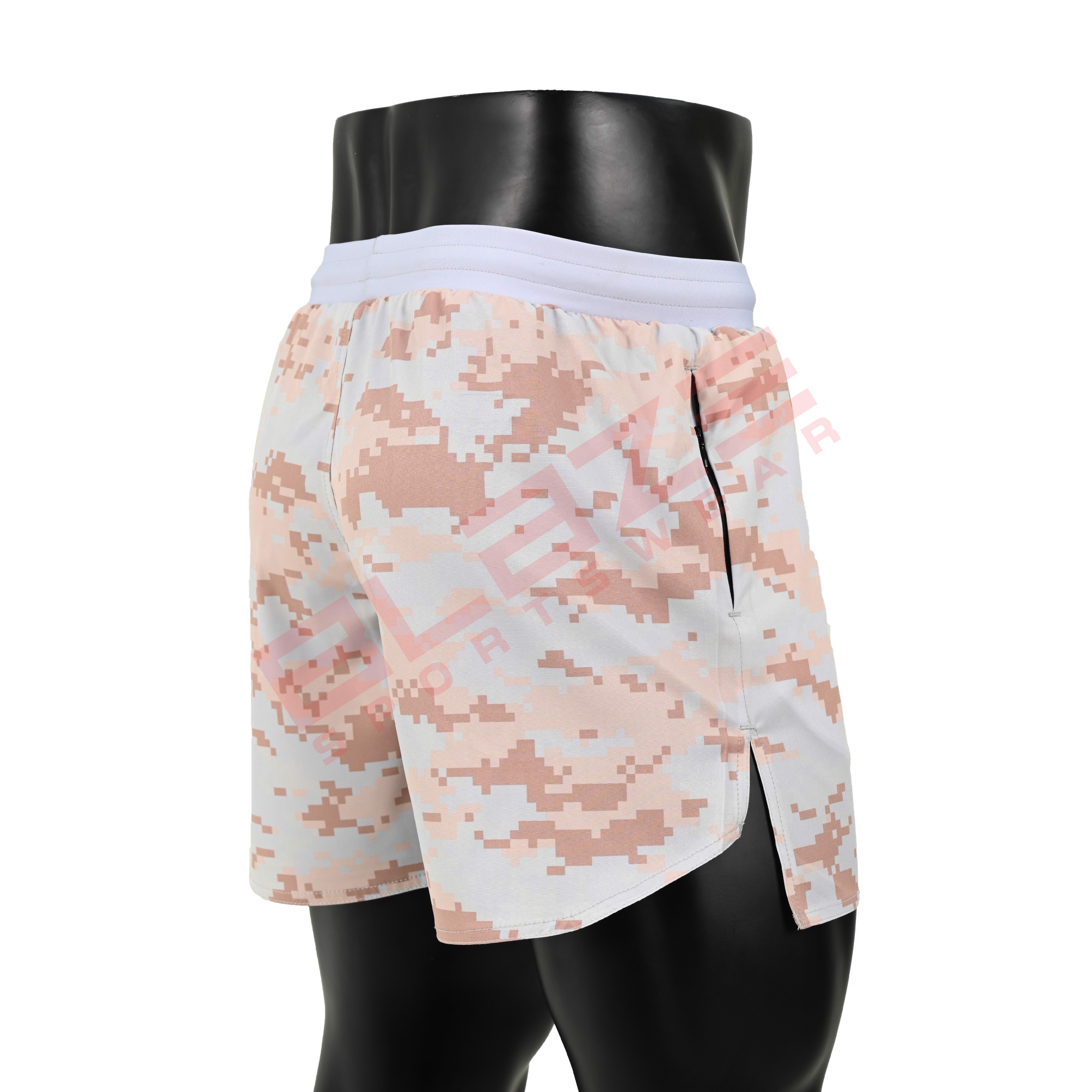 Lightweight Workout Shorts regular fit Gym Shorts for Men with Zipper Pockets sublimation printed - view 11