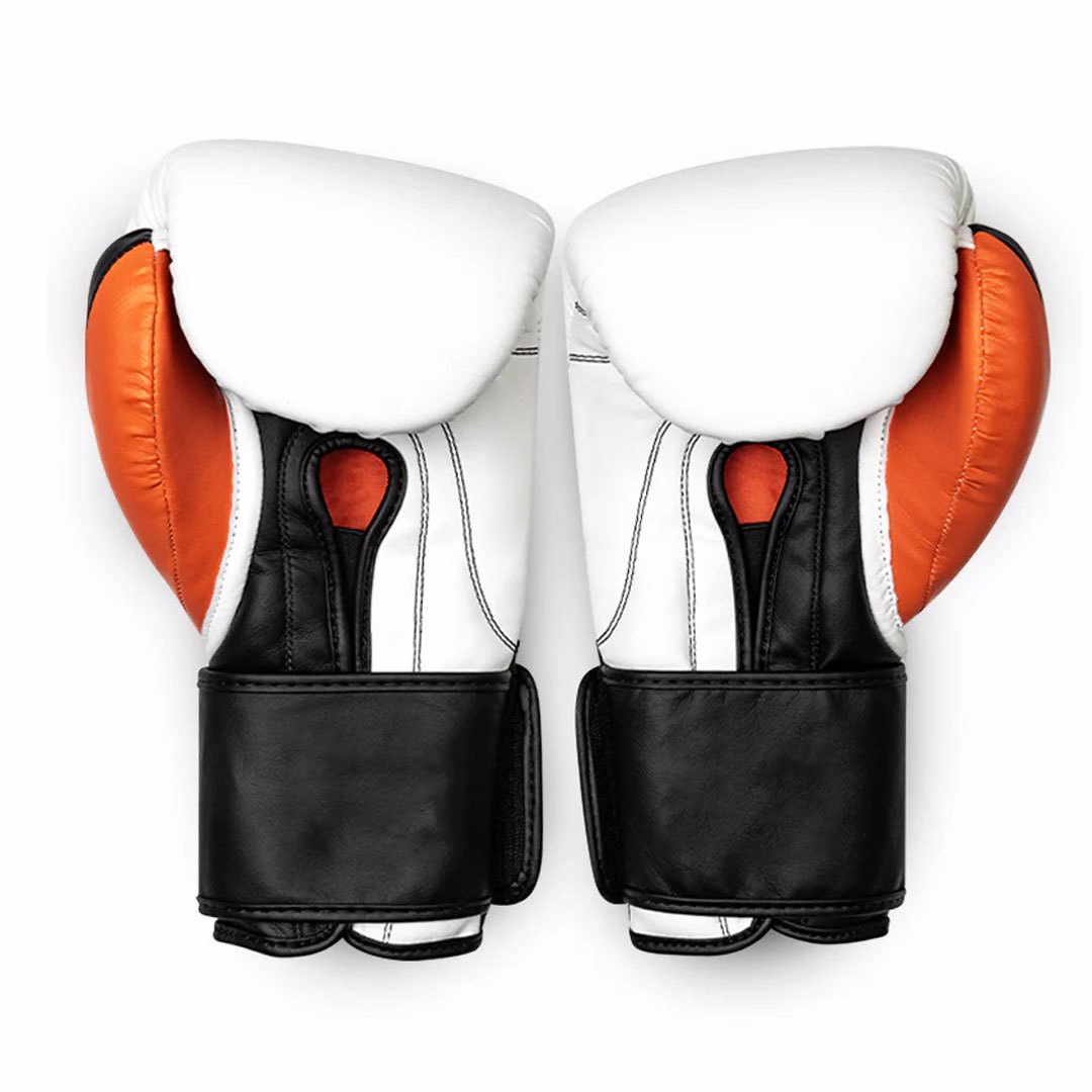 High quality Cow hide leather professional kick Boxing gloves 100% Cow leatherwith Custom Logo  - view 2