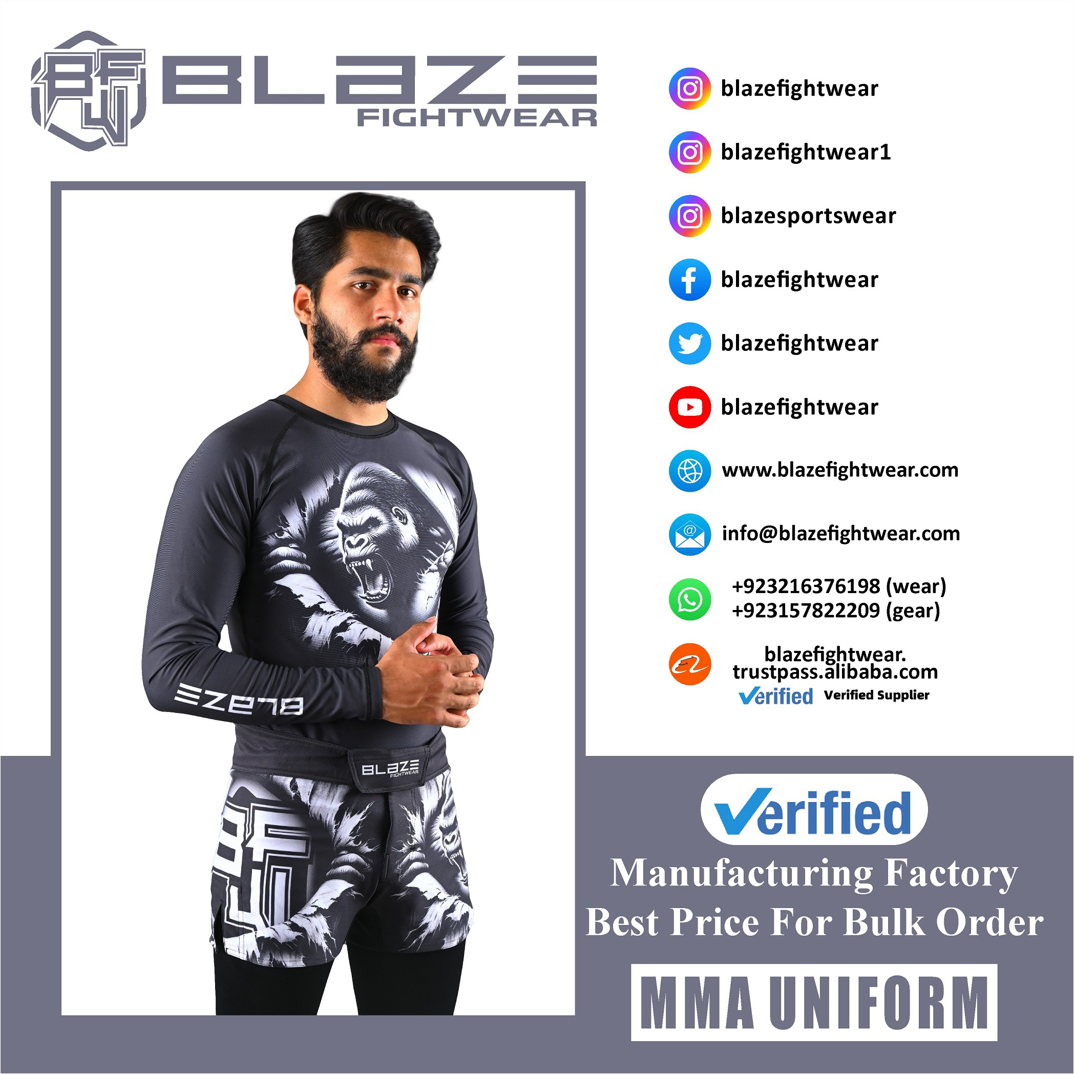Customized MMA exercise clothes: elastic, adaptive, four-way stretch material for superior results - view 10