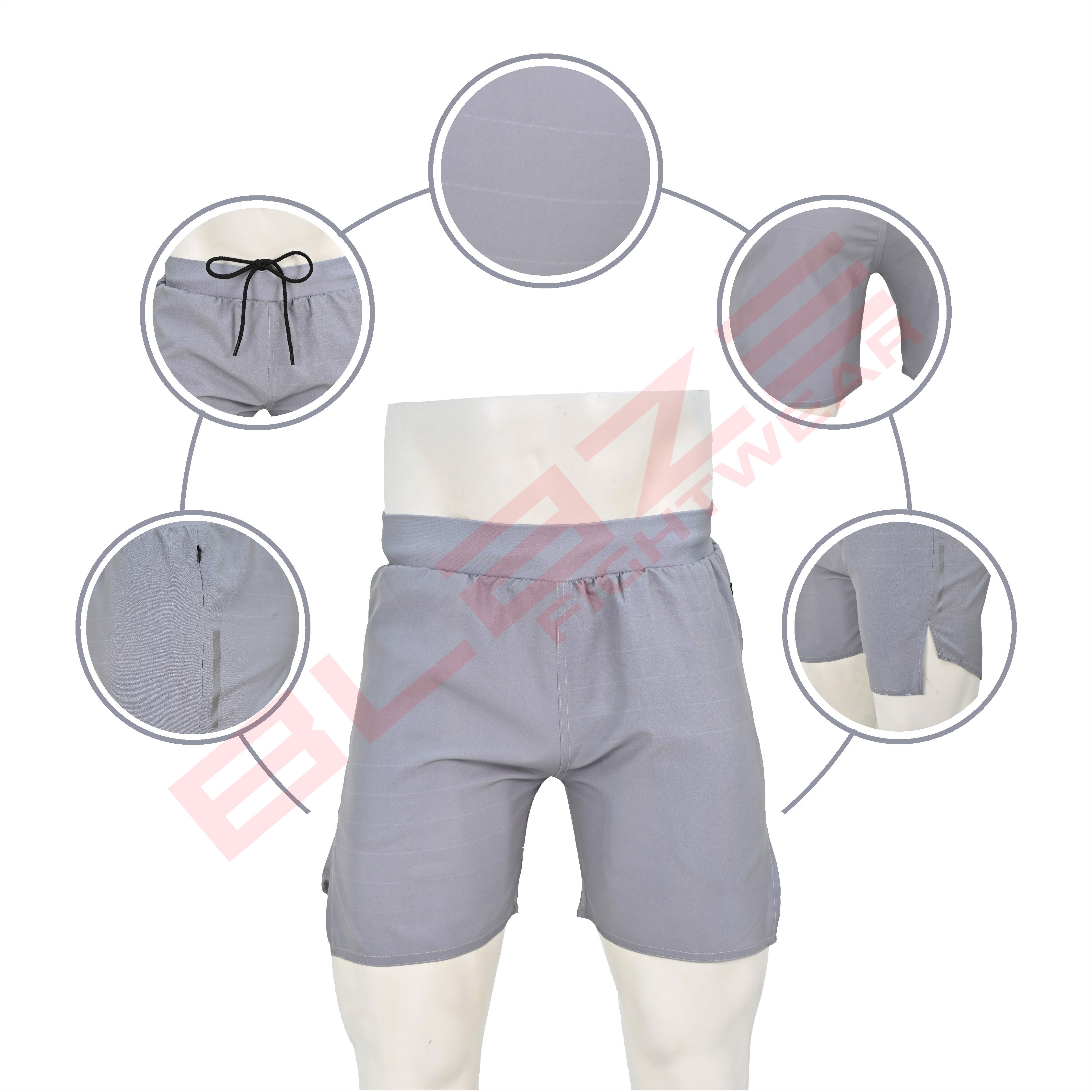 Tailored Running Shorts: Custom-Fit Compression Training Workout Fitness Athletic Sportswear for Men - view 6
