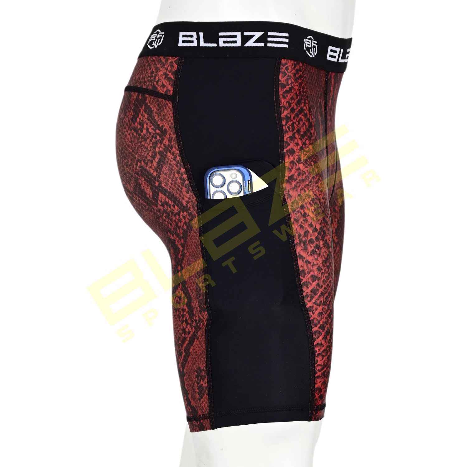 Compression Shorts with Pockets Athletic shorts Underwear for Running Workout Training - view 12