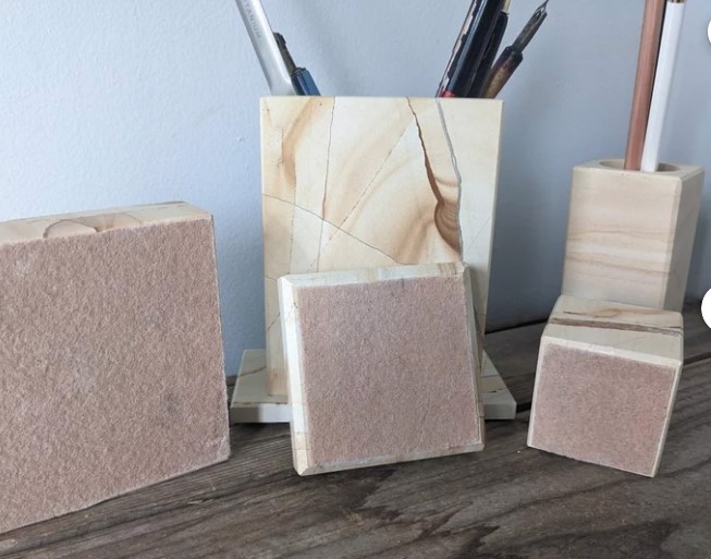 Marble Desk Set, 9 Pieces