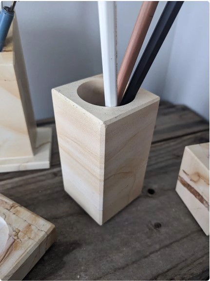 Marble Desk Set, 9 Pieces - view 7