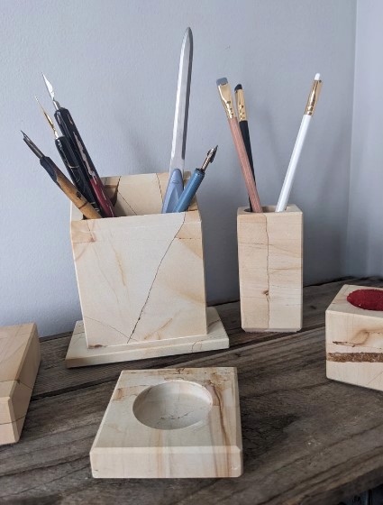 Marble Desk Set, 9 Pieces - view 8