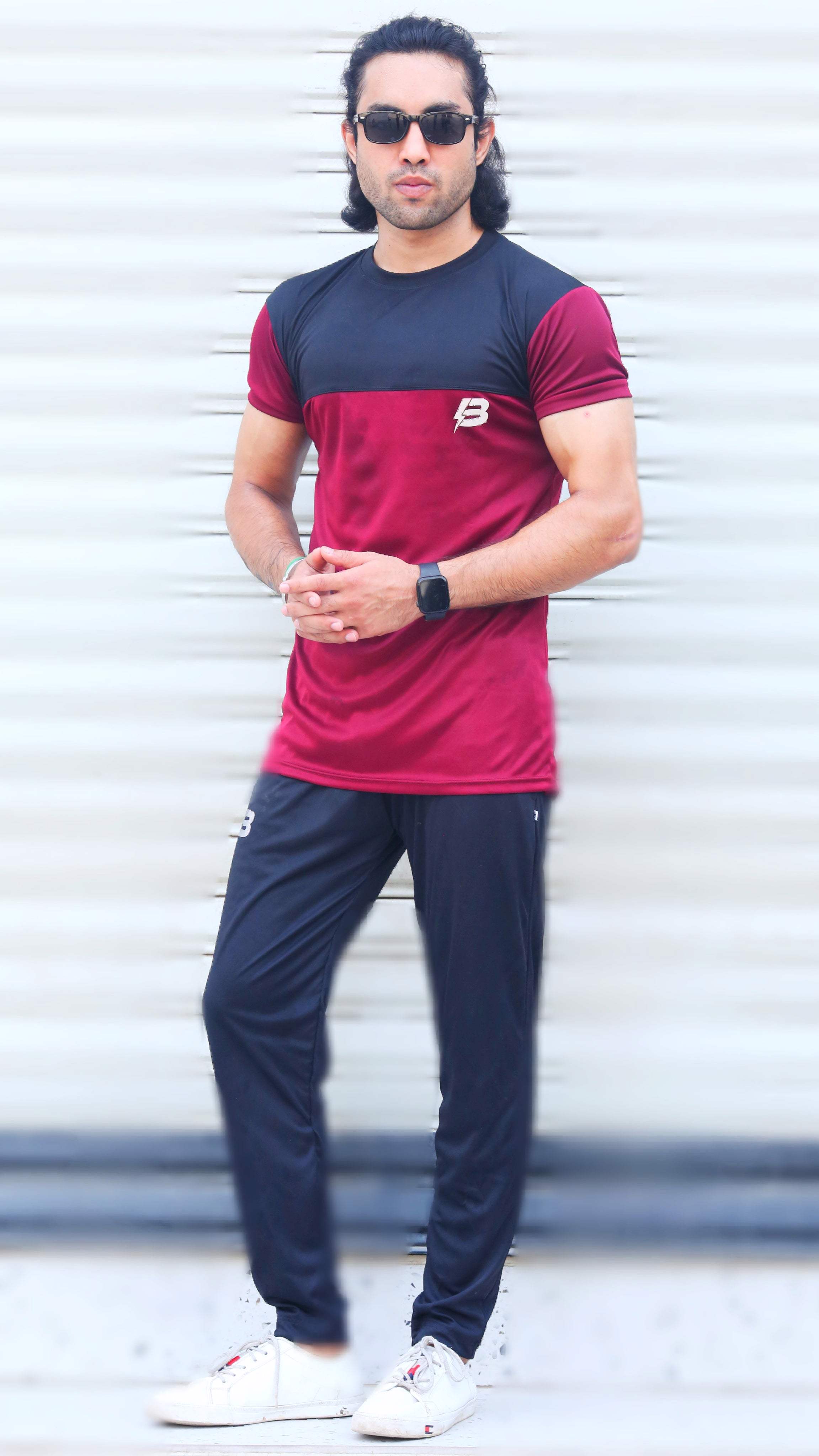 BLACK QUICK DRY SUMMER TRACKSUIT