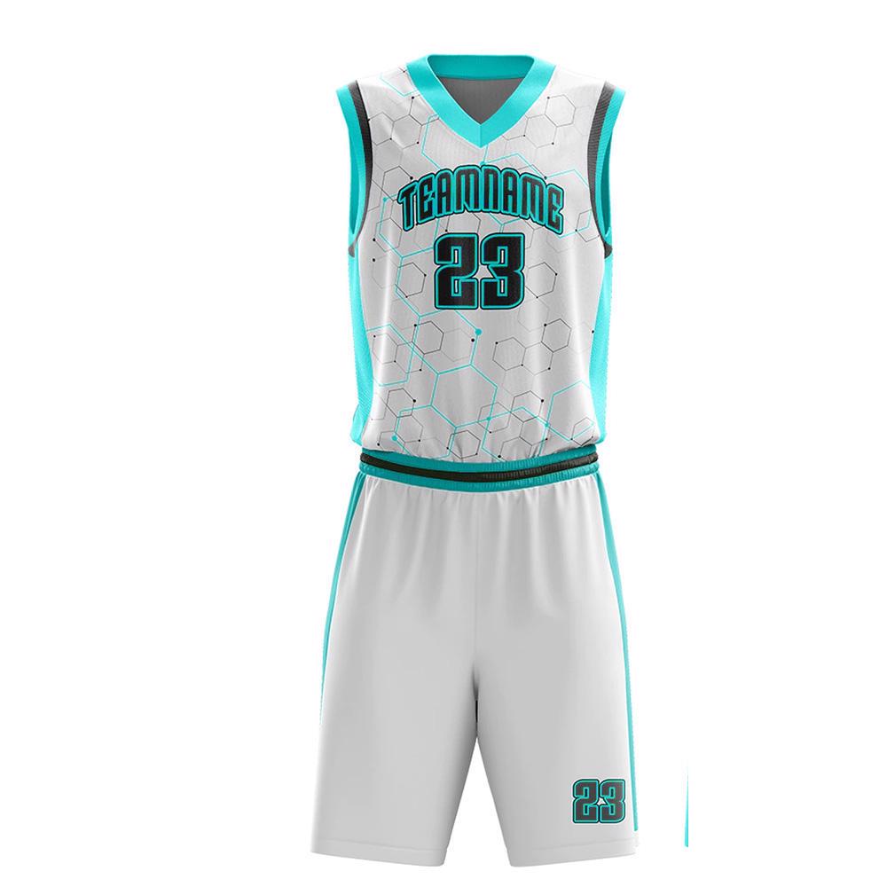 Cheap Custom Quick Dry Blank Basketball Uniforms Reversible Basketball Jersey And Shorts - view 4