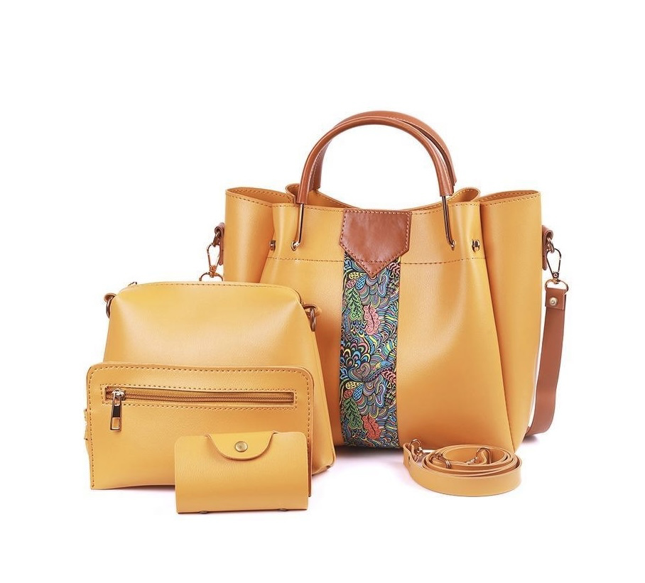 High Quality 4 Pcs Women's Royal PU Leather Shoulder Bag Available in Reasonable Prices  - view 2