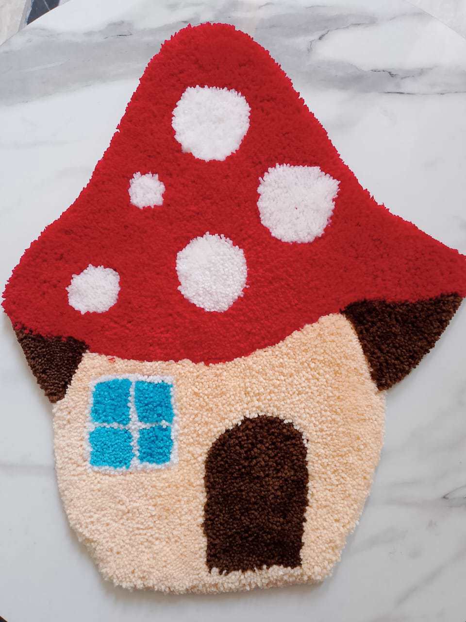 High Quality Hand Made Mario Mushroom House Rug Available In Reasonable Prices - view 2