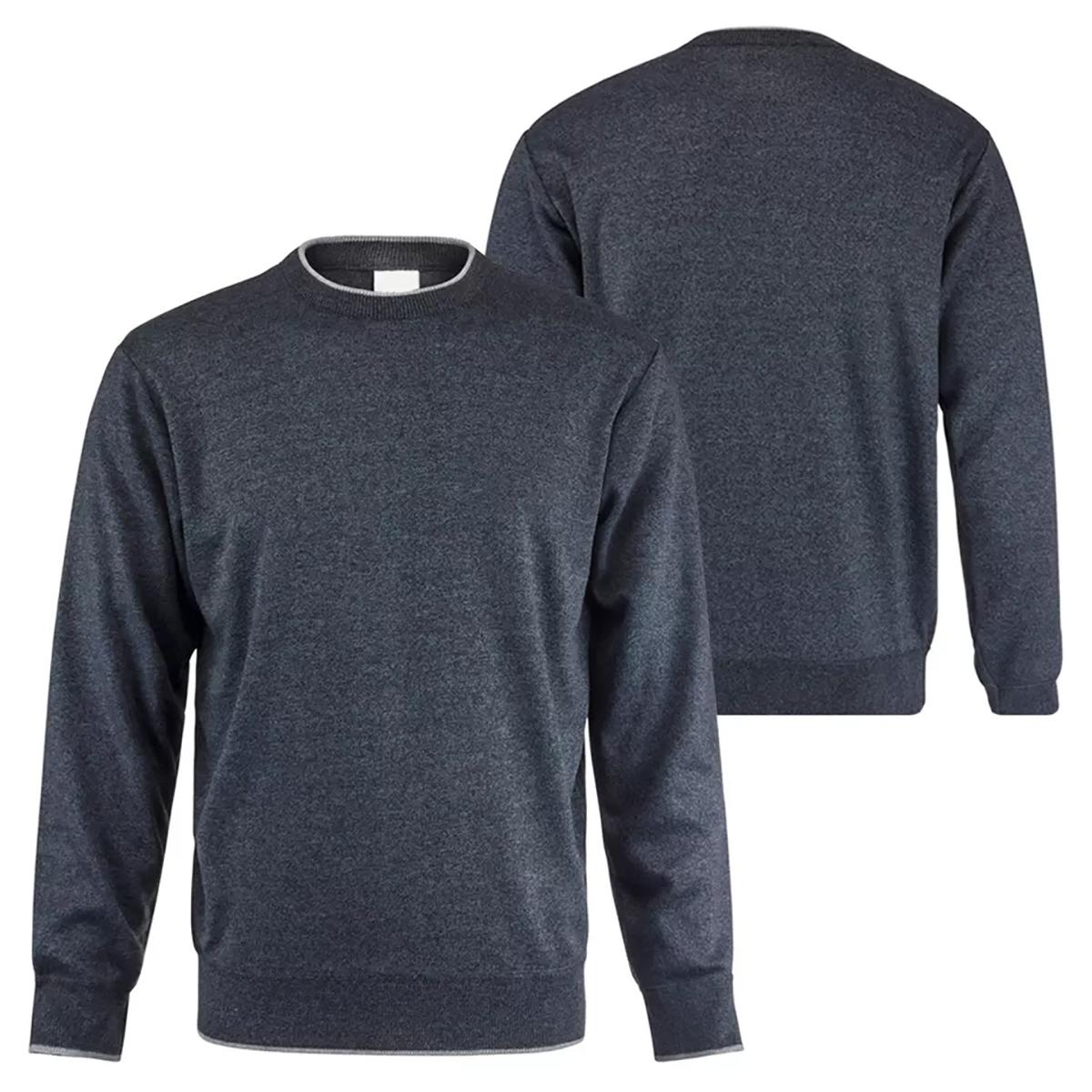 Customized Crewneck SweatShirt features ribbing on the collar, hem, and cuffs to keep you warm - view 3
