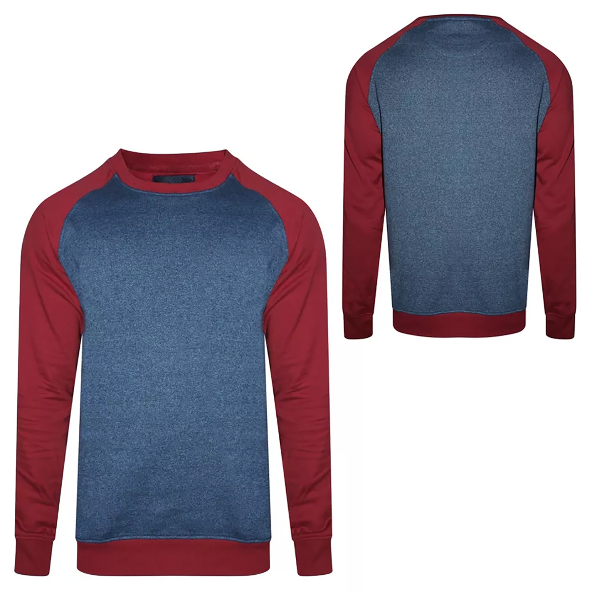 Customized Crewneck SweatShirt features ribbing on the collar, hem, and cuffs to keep you warm - view 3