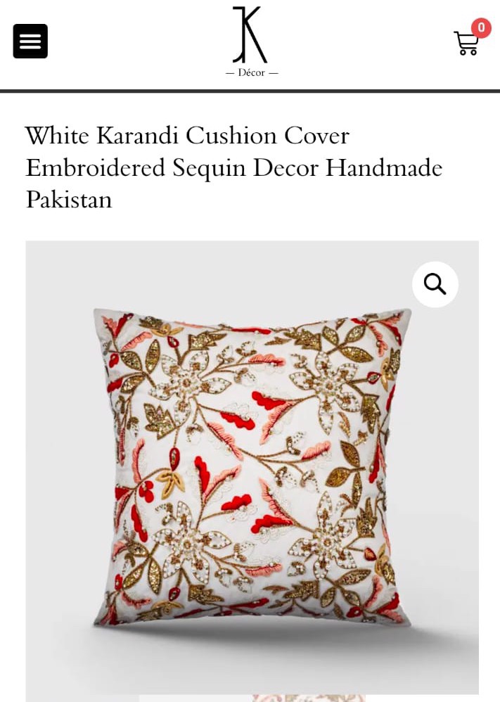  High Quality Handmade Embroidered Luxury Cushions Available In Reasonable Prices  - view 2