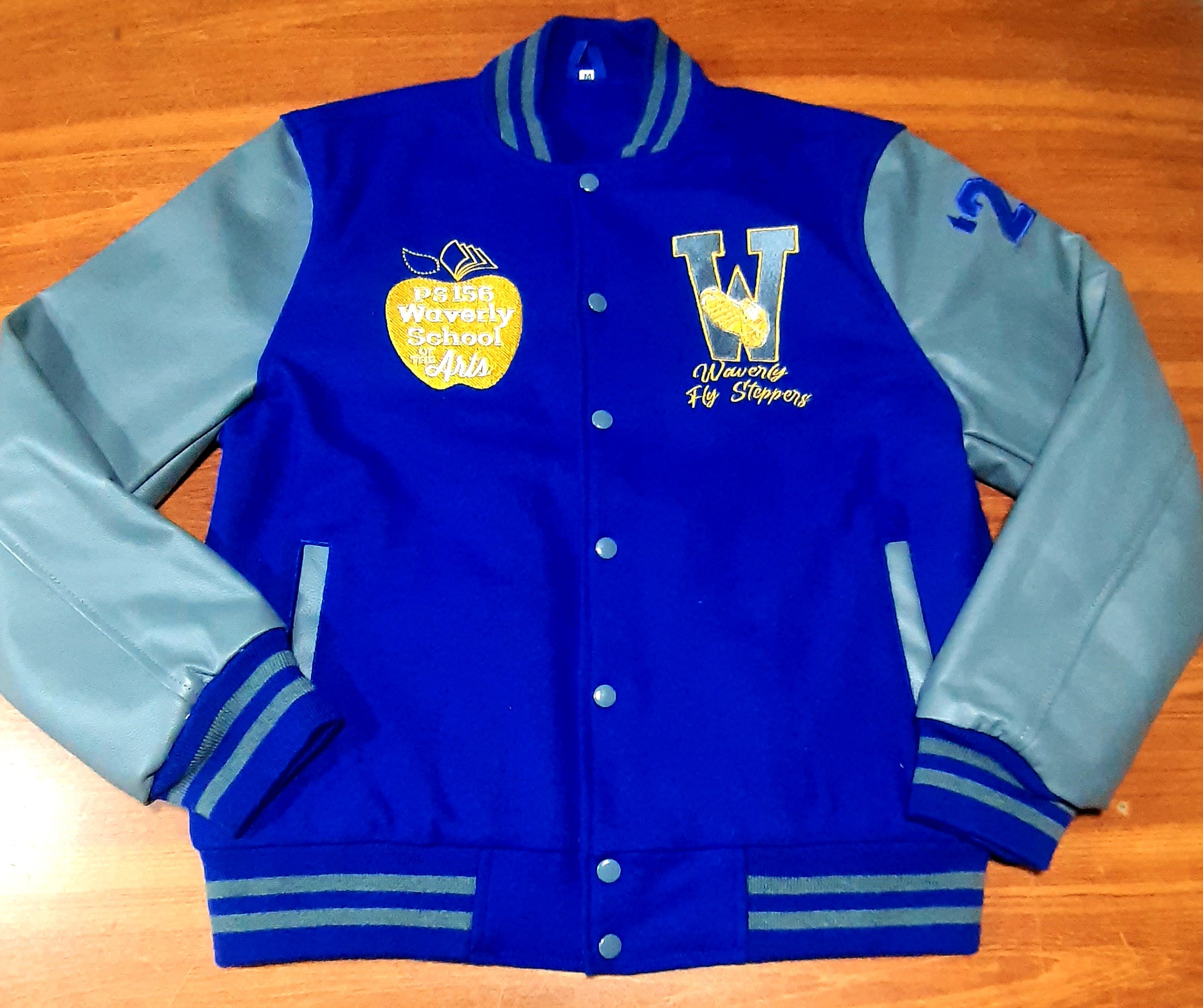 Varsity/Letterman Jacket Made In 100% Original Wool Body With Original Cowhide Leather Sleeves