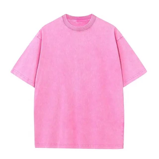 Top Trending Full Printed Patches Design Acid Wash t shirt