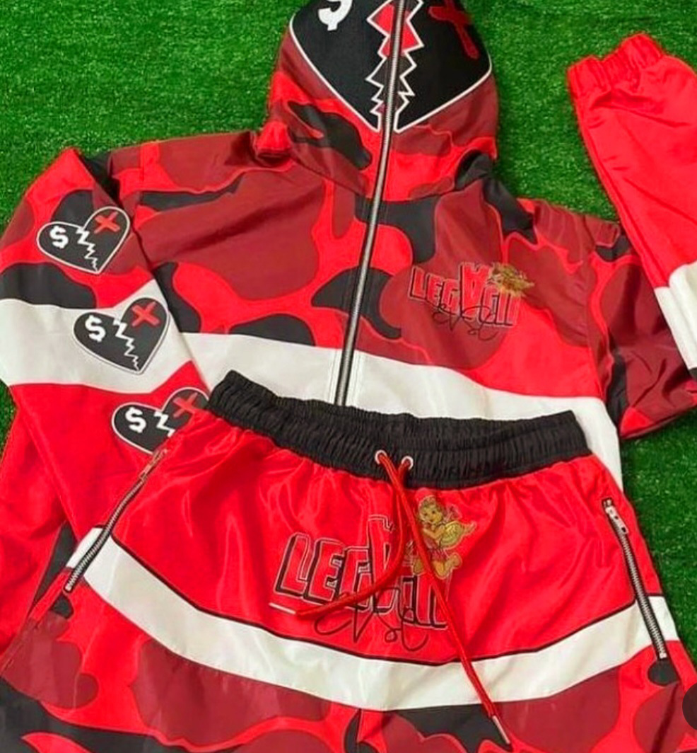  High Quality Premium Sweatsuit Set Fully Customised Logo Printing 