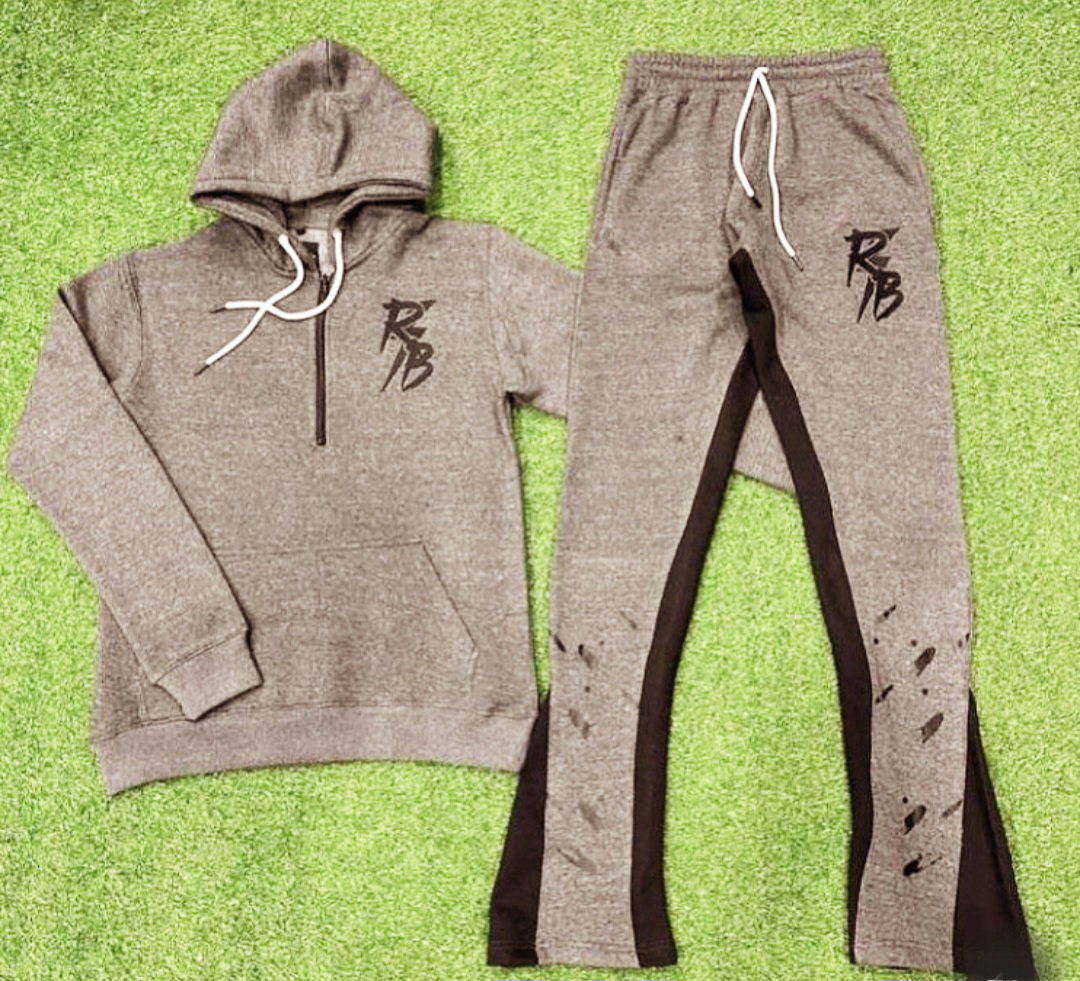  High Quality Premium Sweatsuit Set Fully Customised Logo Printing  - view 4
