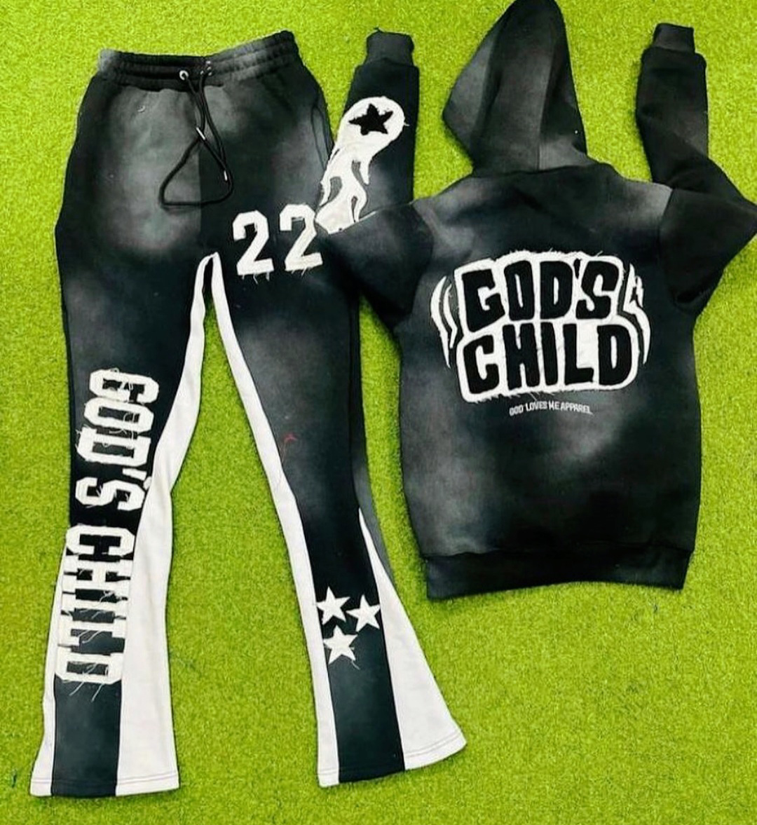  High Quality Premium Sweatsuit Set Fully Customised Logo Printing  - view 5