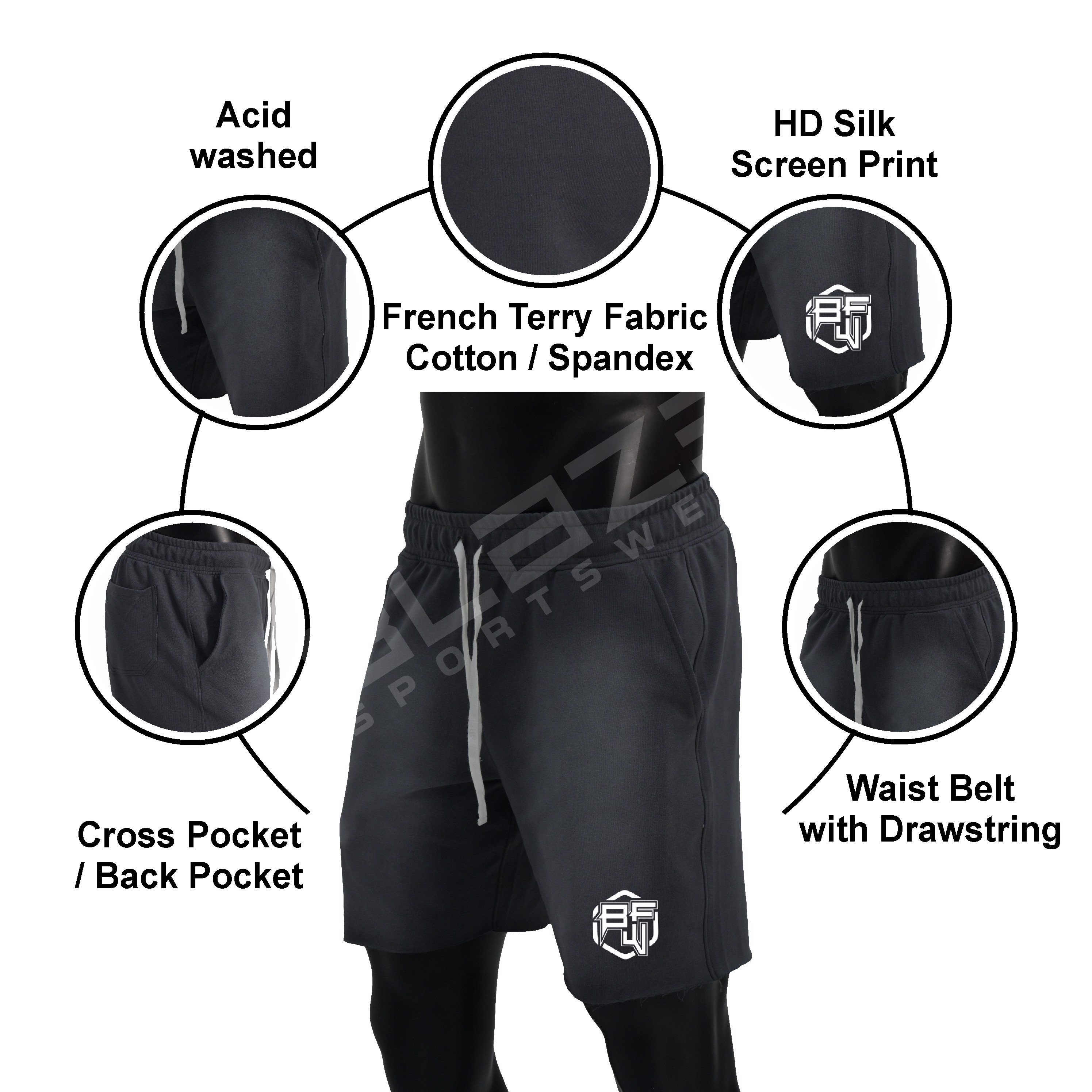 Custom Sportswear Running Gym Shorts Custom Compression Sweat Training Workout Fitness Athlet short  - view 6