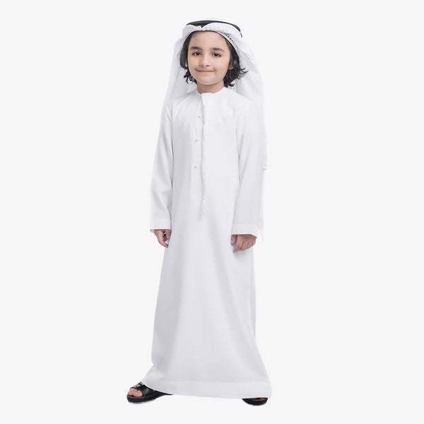 Premium Quality Arabic thobe Jhuba and Branded Stitch Qutar Style For Kids 6 to 12 Years 