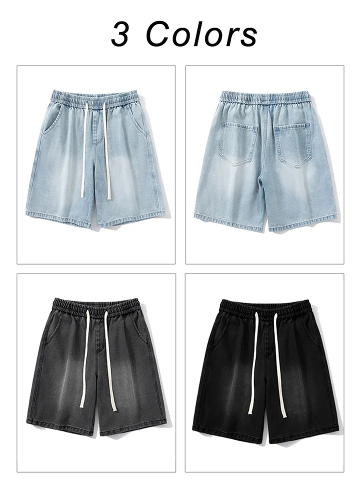  Stylish High Quality Customised  Acid Washed Shorts Wholesale Available In  Jeans Cotton Stuff  - view 3
