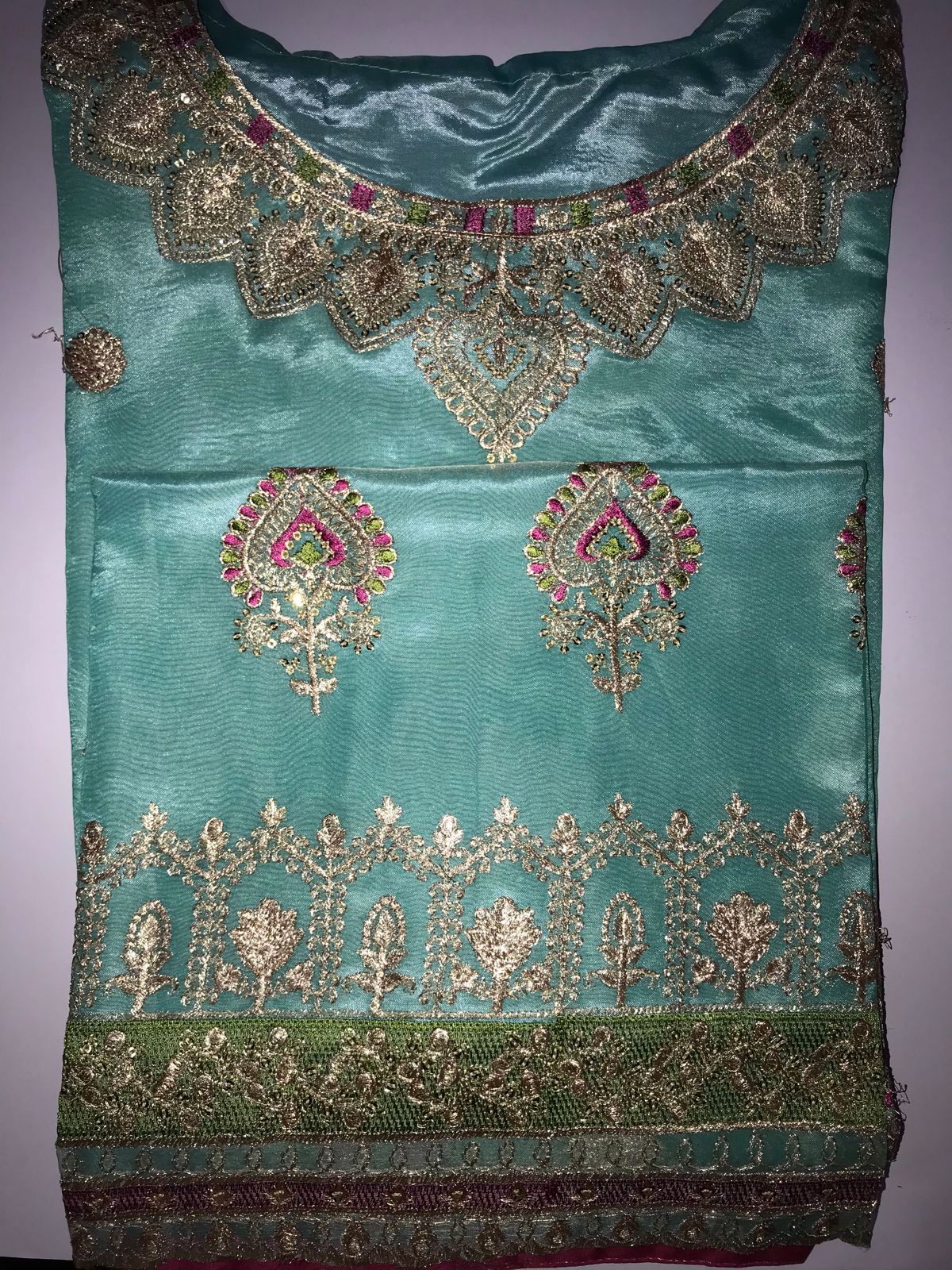 2-Piece Organza stitched Shirt with dupatta - view 3