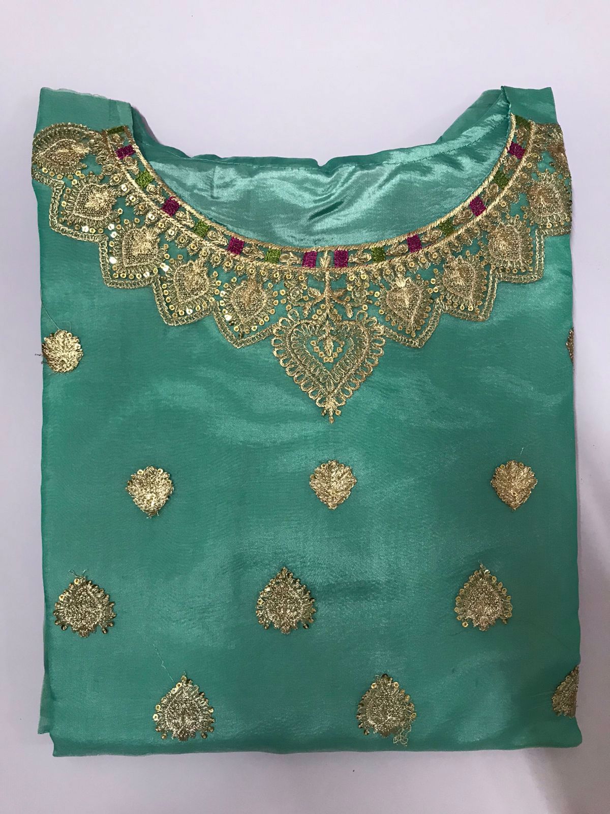 2-Piece Organza stitched Shirt with dupatta - view 5