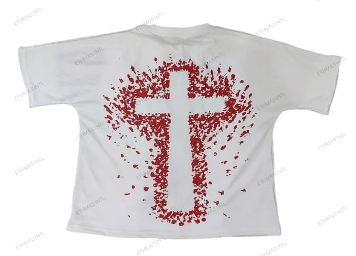 Customized Unisex Boxy Fit Oversized Cotton Jersey Tshirt - view 4