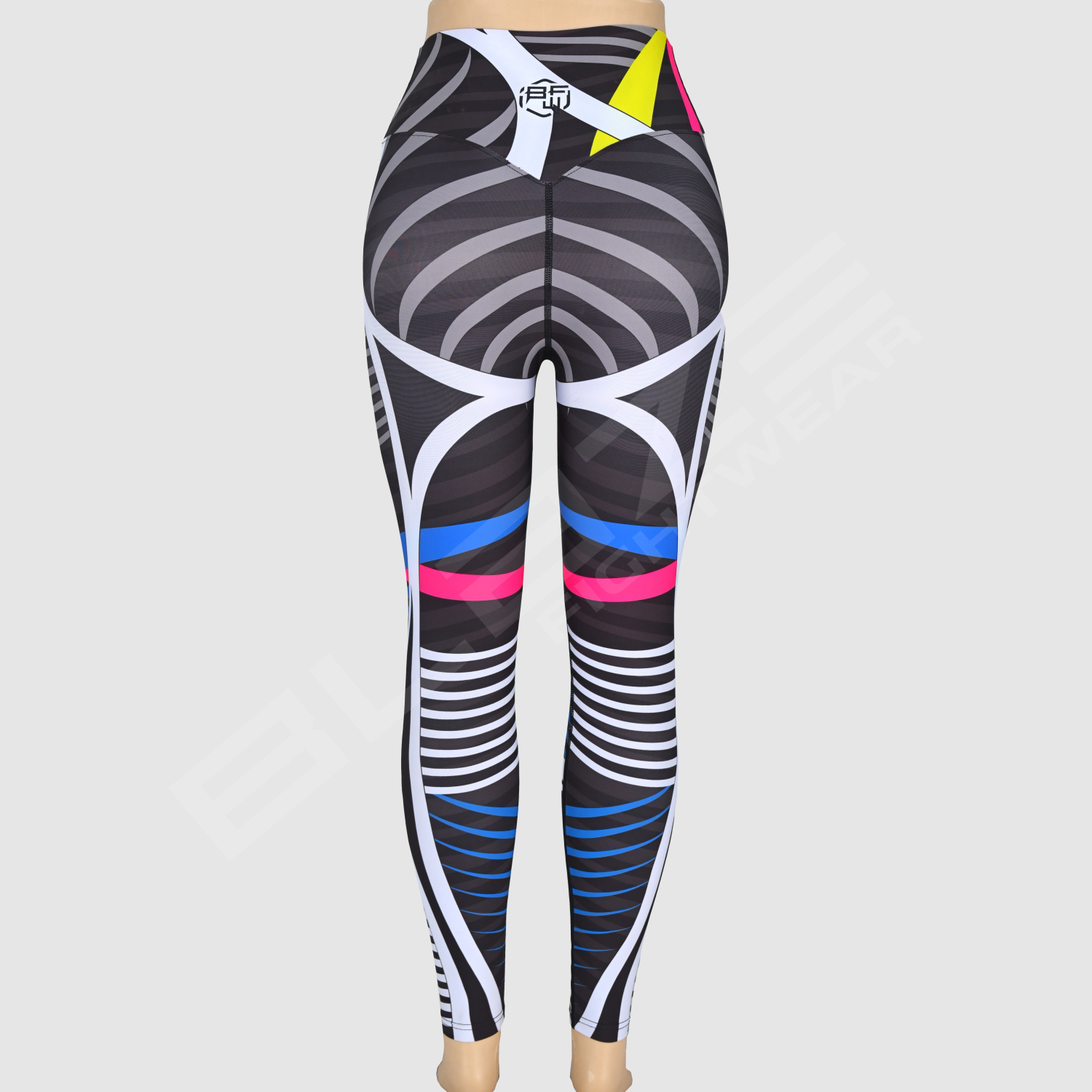 Customized High Workout Sports Yoga Pants Women Breathable Sweat Wicking Legging Softener Patchwork  - view 7