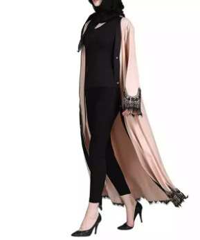 New long Islamic Kimono Abaya Newest Design in Many Colors - view 4