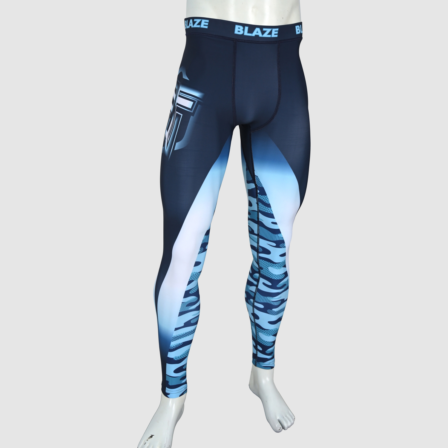 Custom Design Men's Tights Light Weight Breathable Athletic Leggings Pattern Mid Waist High Street - view 3