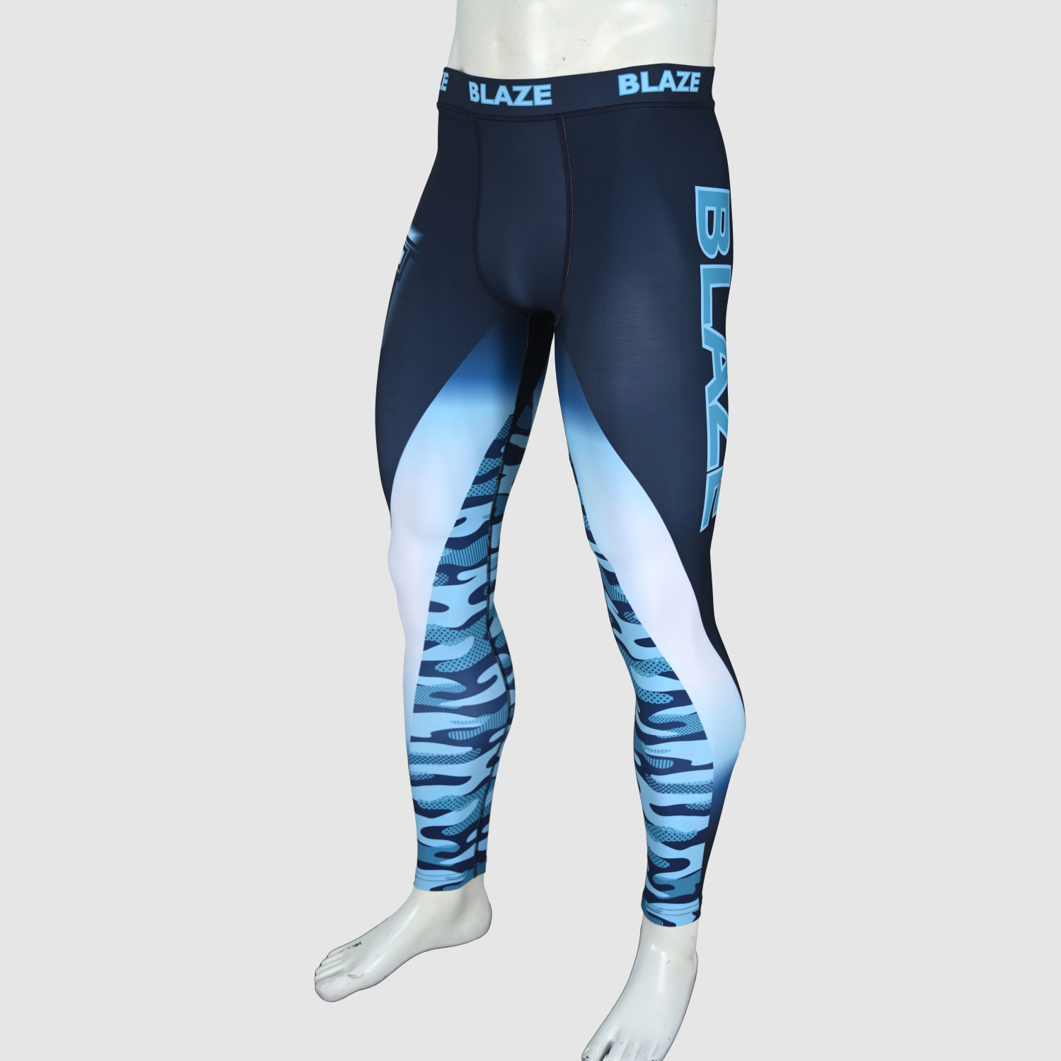 Custom Design Men's Tights Light Weight Breathable Athletic Leggings Pattern Mid Waist High Street - view 4