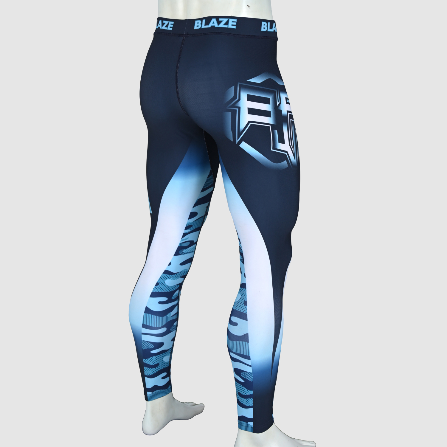 Custom Design Men's Tights Light Weight Breathable Athletic Leggings Pattern Mid Waist High Street - view 5