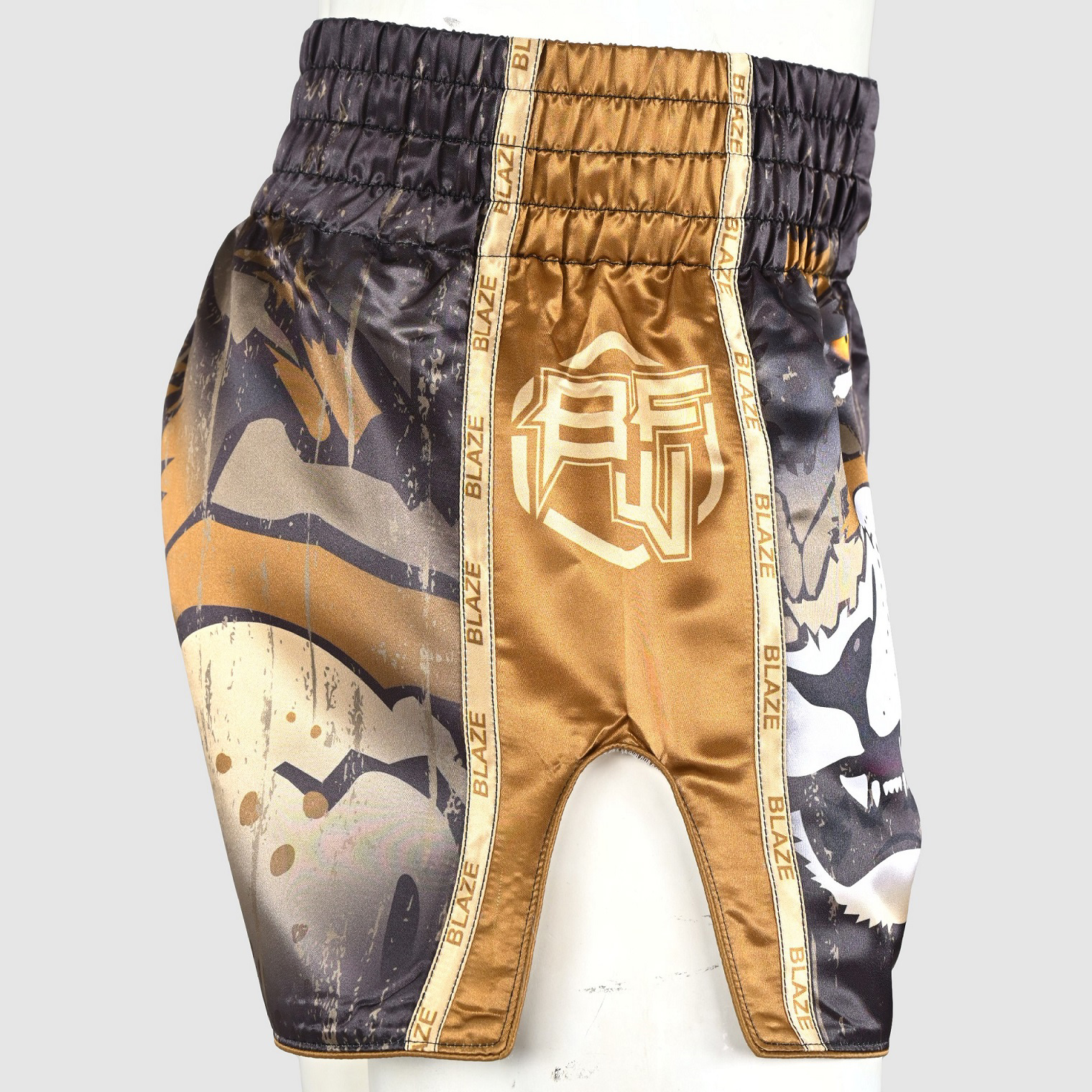 OEM Custom Muay Thai short Kick Boxing MMAshort Sparring Fight and Grappling short Fitness Training  - view 3