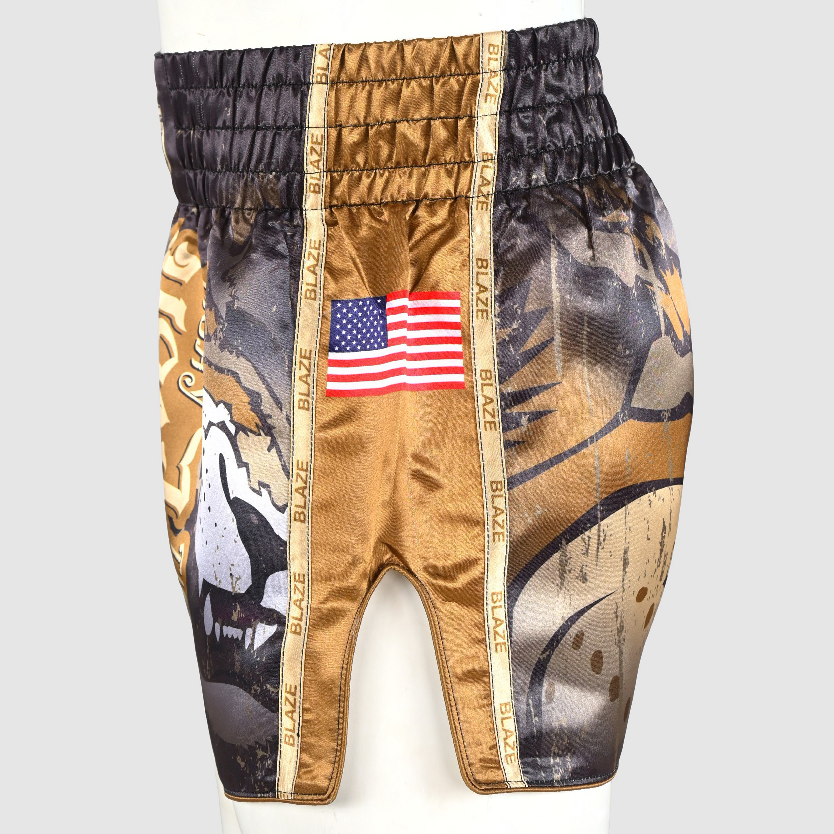 OEM Custom Muay Thai short Kick Boxing MMAshort Sparring Fight and Grappling short Fitness Training  - view 5