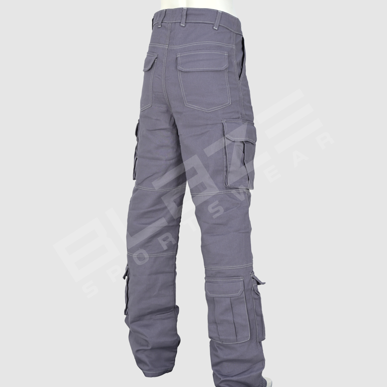 Customized Men's Jeans Streetwear Hip Hop Casual Wide Leg Jeans Stone Washed Loose Straight Baggy  - view 6