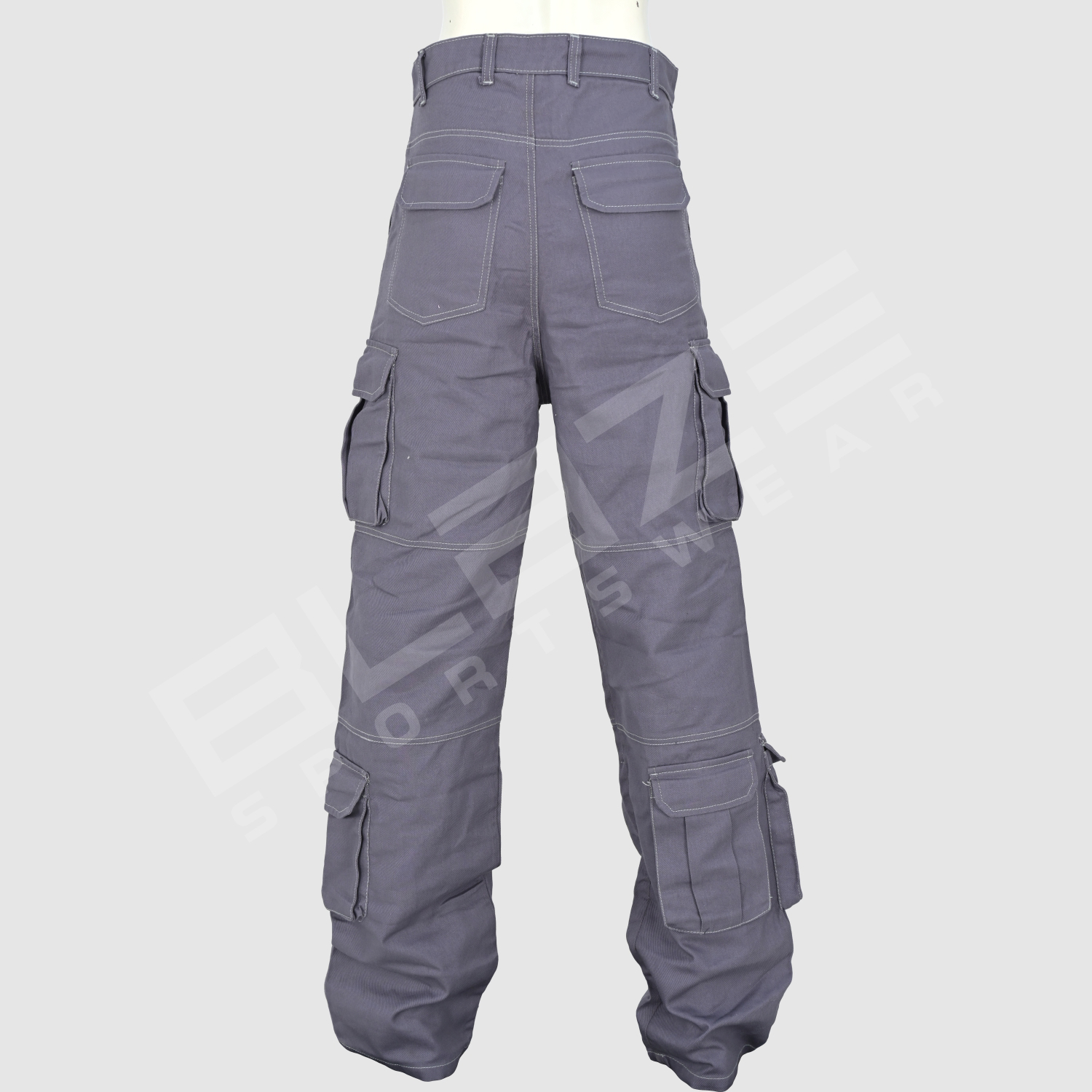 Customized Men's Jeans Streetwear Hip Hop Casual Wide Leg Jeans Stone Washed Loose Straight Baggy  - view 7