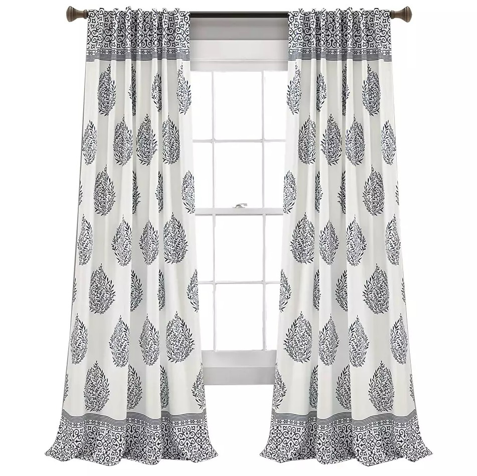 Hiqh Quality Luxury Fireproof Embroidery Stylish Curtains