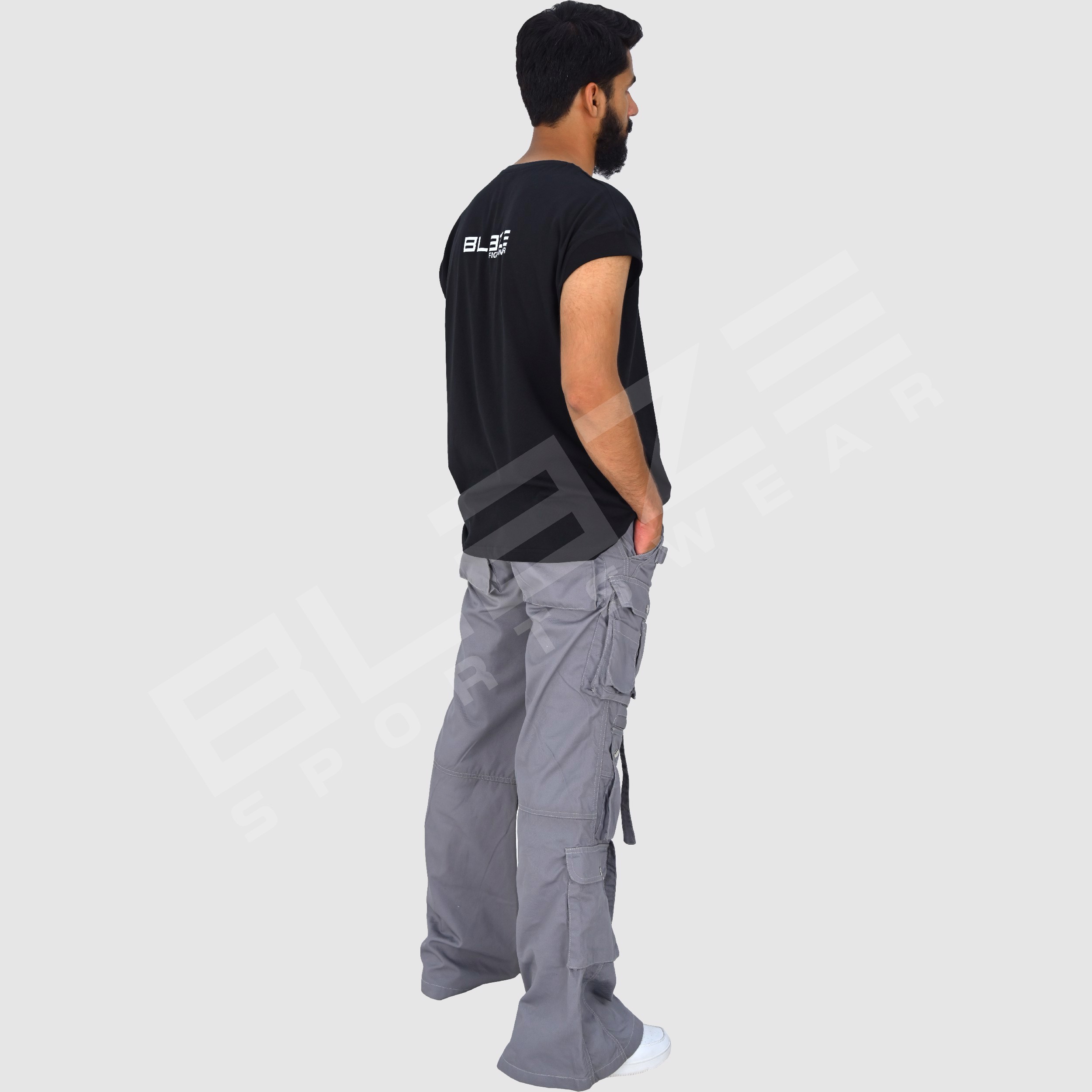 OEM Unisex Jeans Streetwear Hip Hop Casual Wide Leg Jeans Stone Washed Loose Straight Baggy 