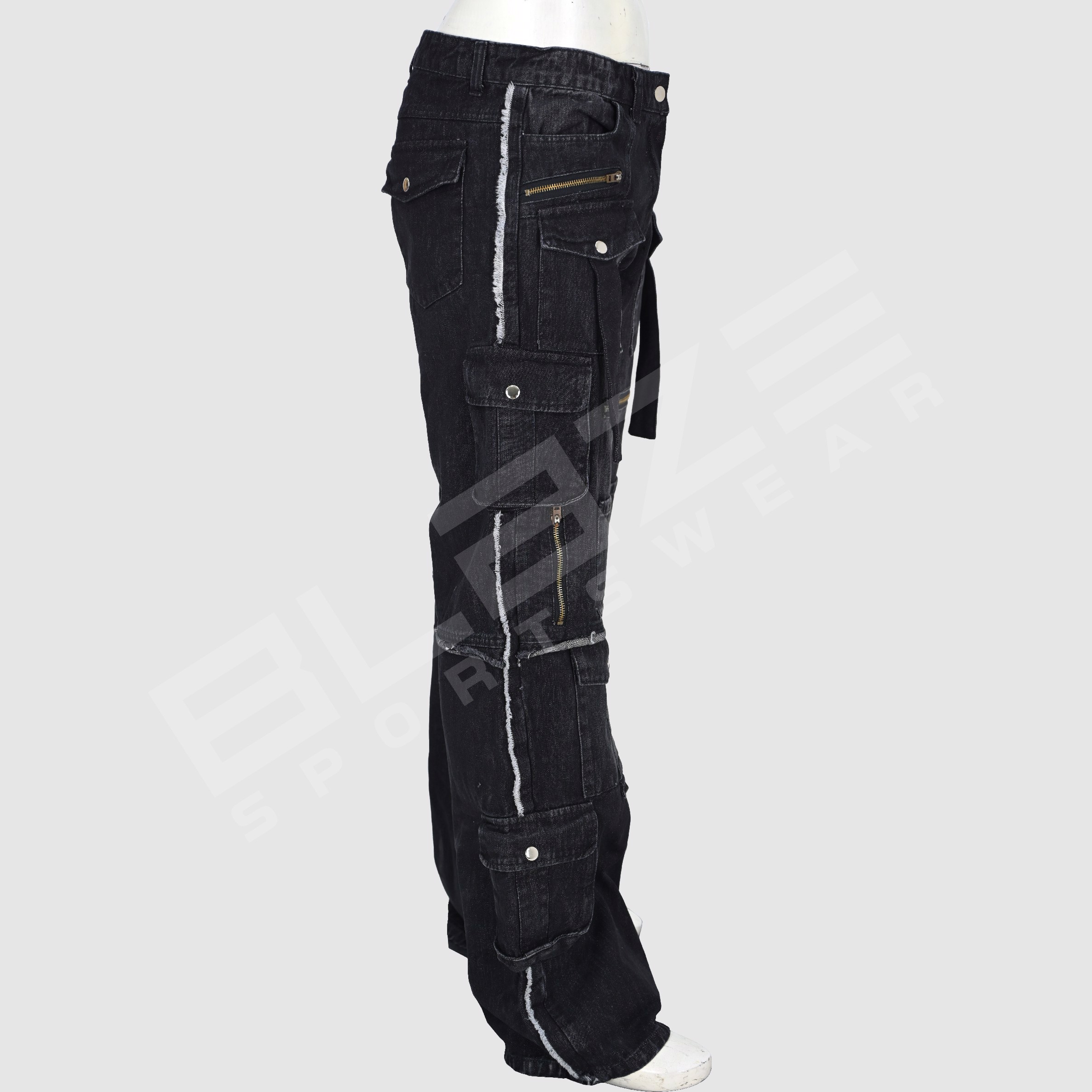 Custom plus size men's jeans pants for women cargo baggy jean pants argo pants jeans cargo mujer - view 6