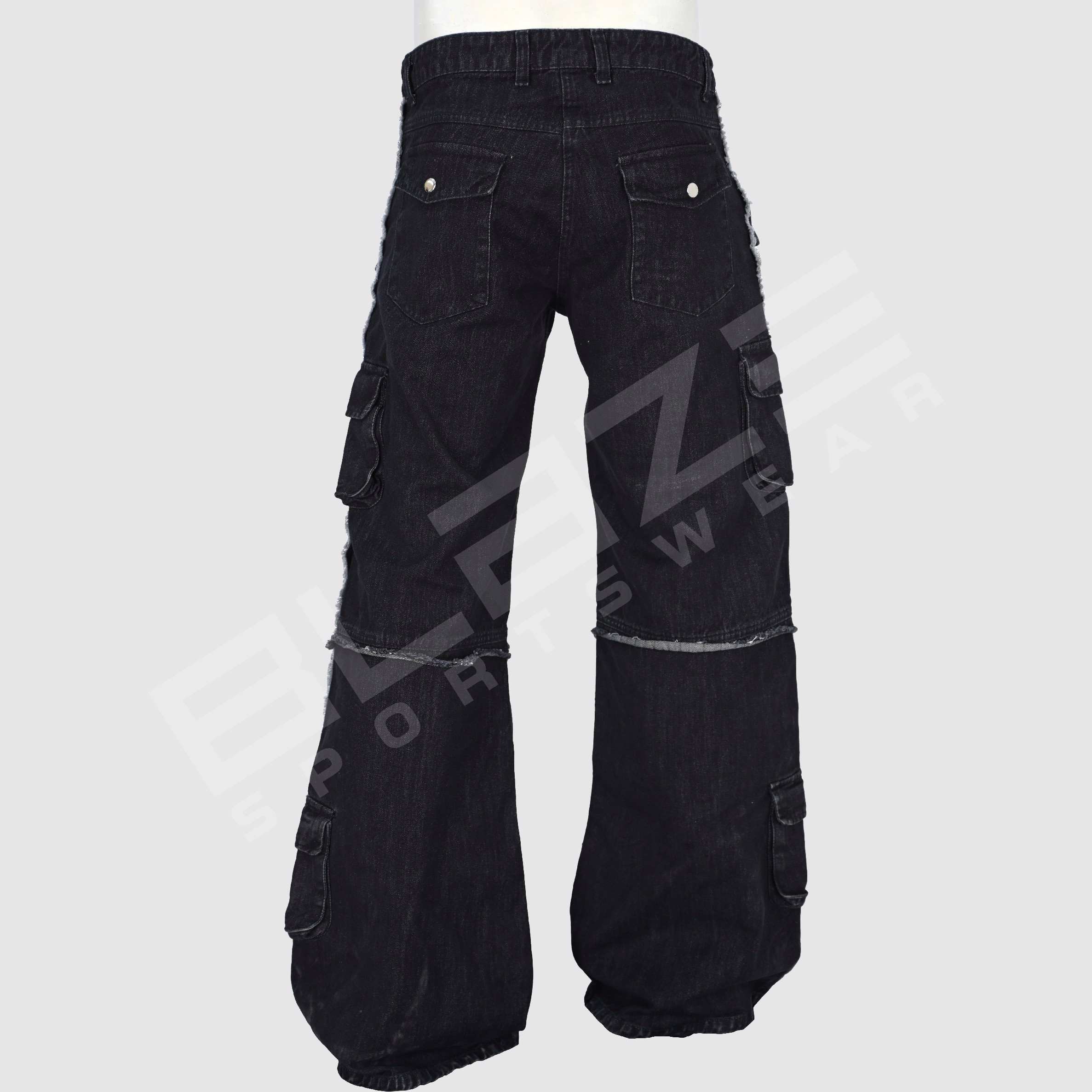 Custom plus size men's jeans pants for women cargo baggy jean pants argo pants jeans cargo mujer - view 8