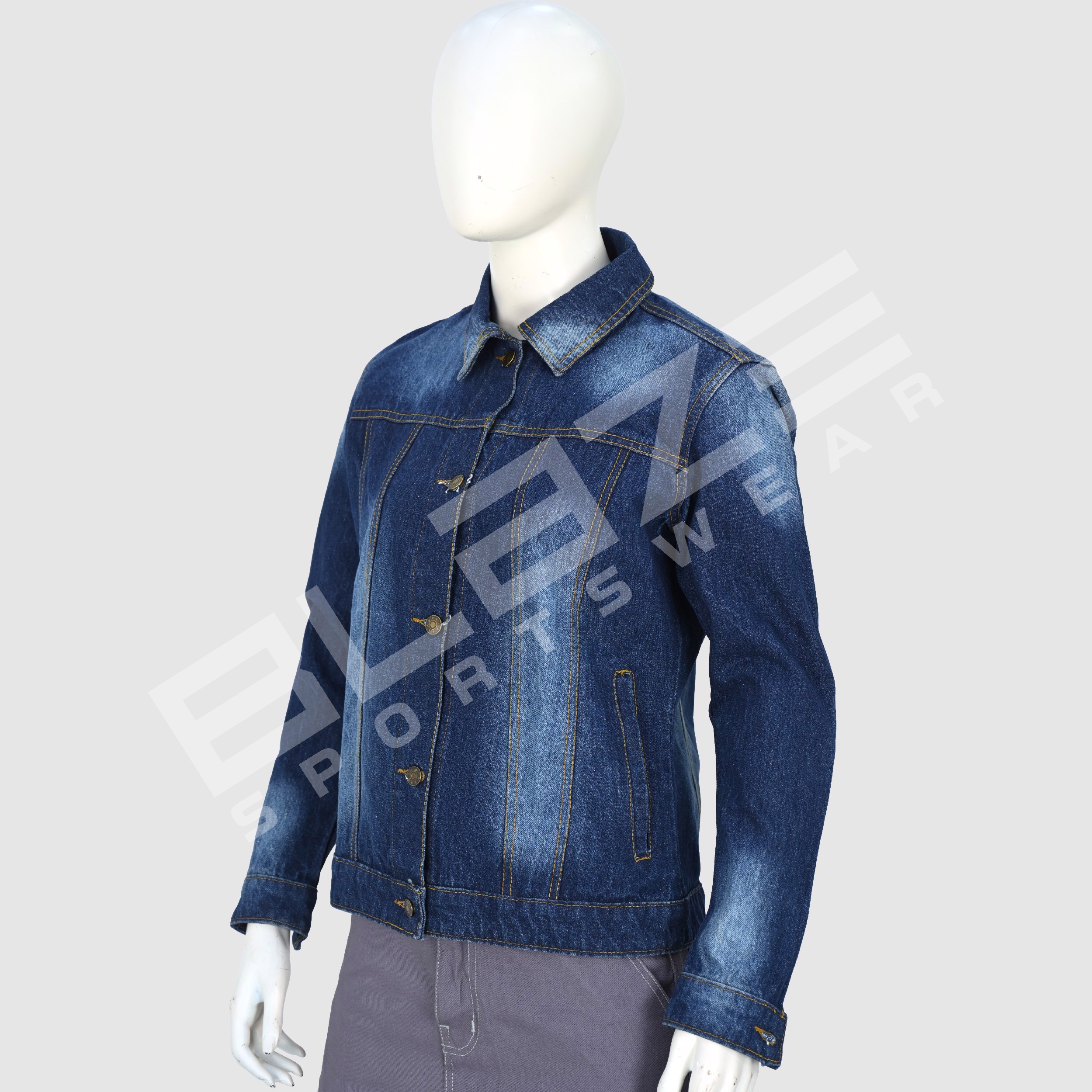 OEM Custom Design Breathable Denim Jacket Casual Streetwear Wholesale Fashion for Plus Size Women f - view 4