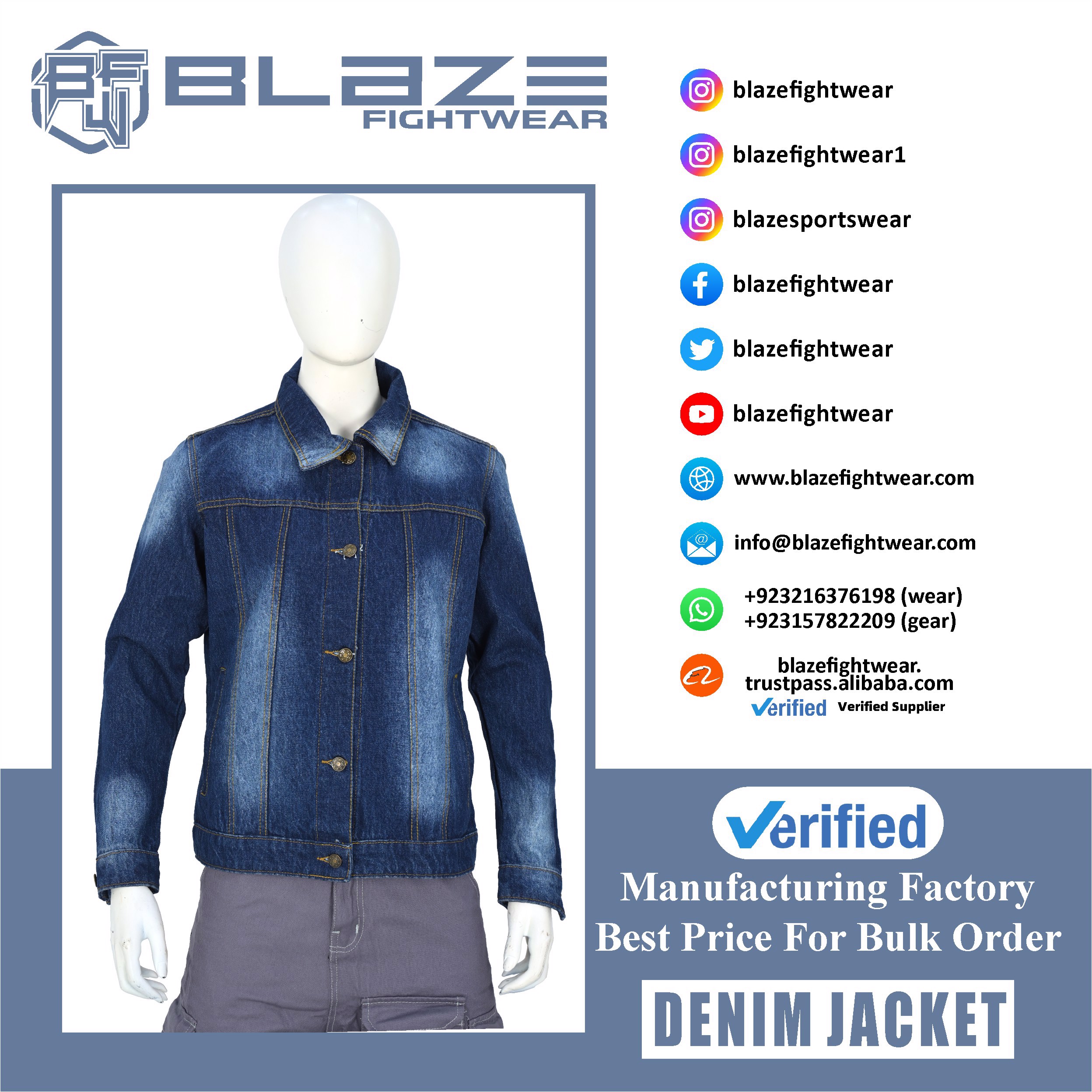 OEM Custom Design Breathable Denim Jacket Casual Streetwear Wholesale Fashion for Plus Size Women f - view 5